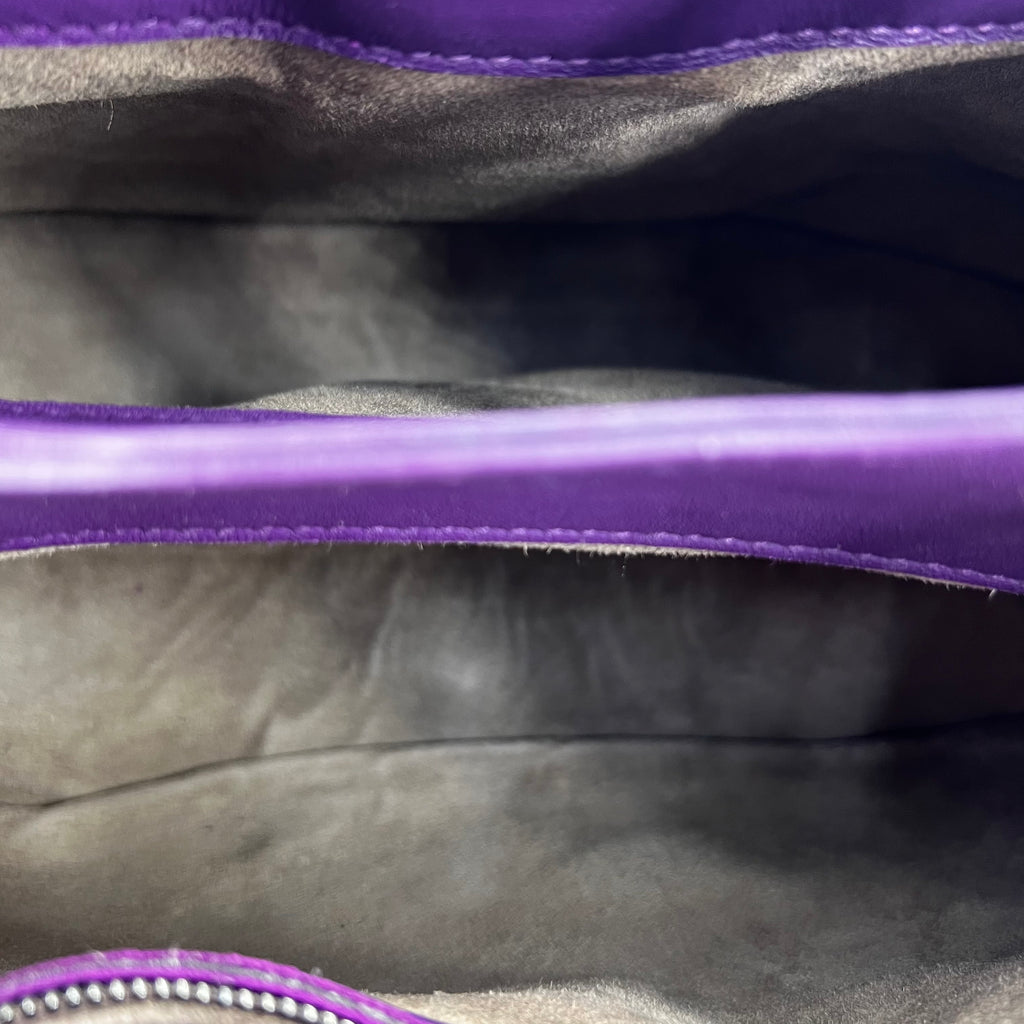 Napoli Tote Leather with Intrecciato Detail Medium Twins
