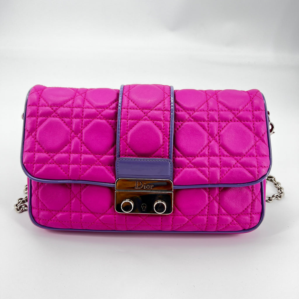 New Lock Flap Bag Cannage Quilt Lambskin Small twins
