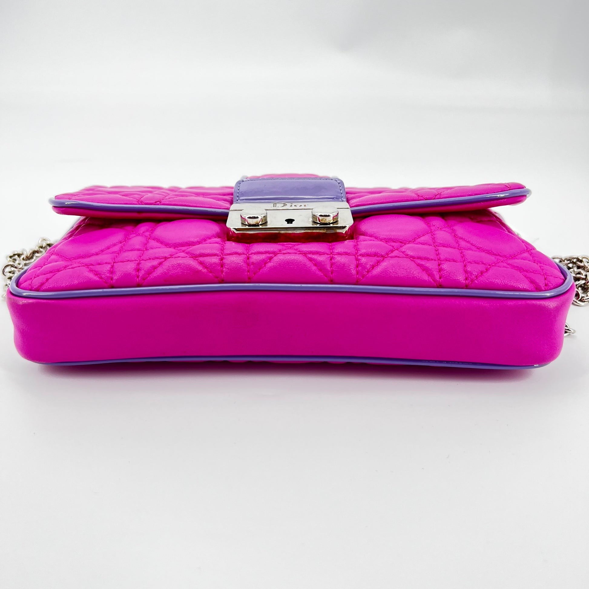New Lock Flap Bag Cannage Quilt Lambskin Small twins