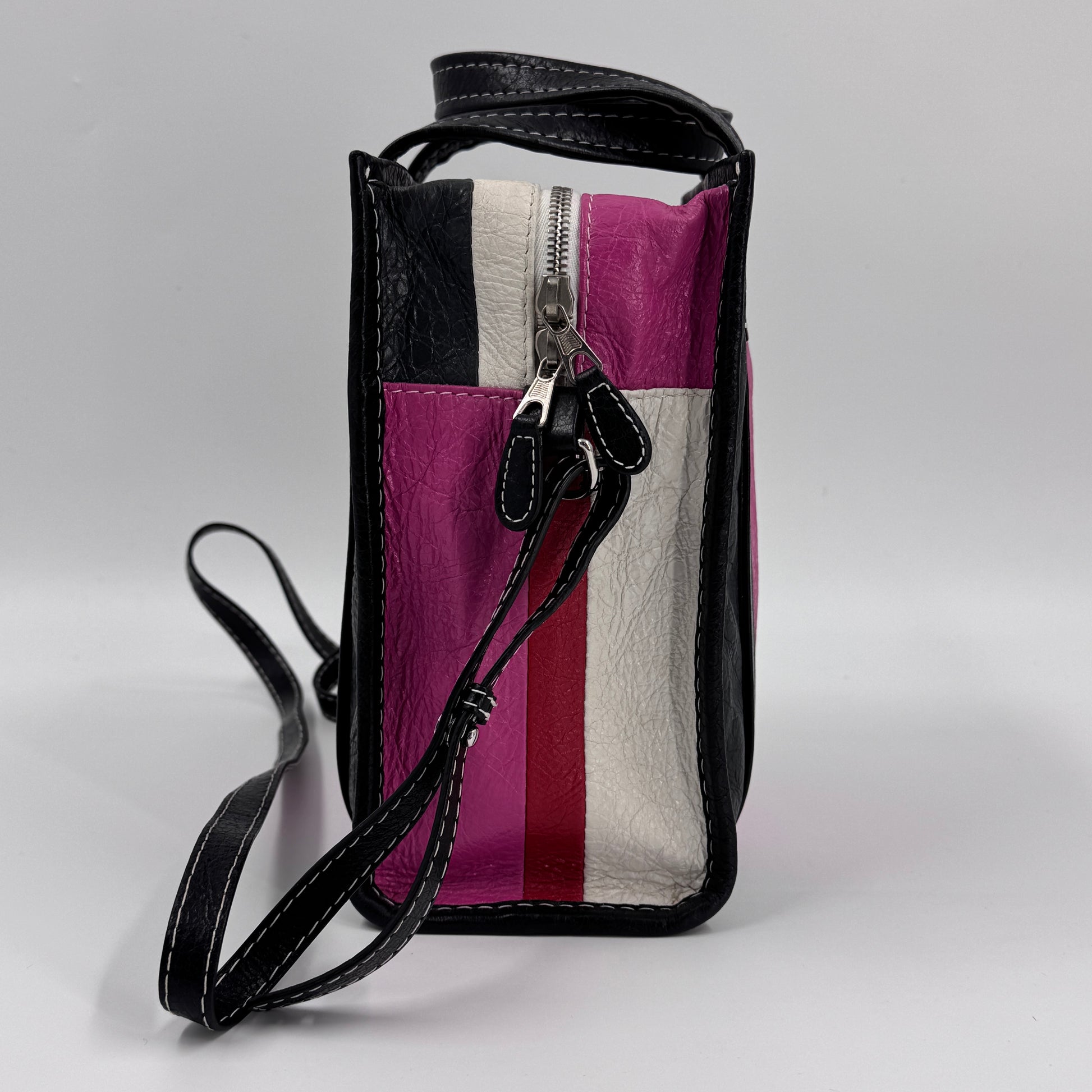 Striped Bazar Shopper Tote NJ