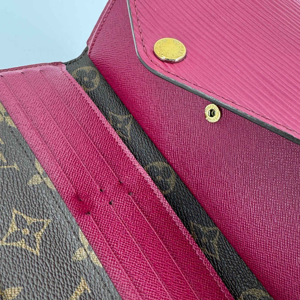Monogram Epi Marie-Lou Long Wallet Fuchsia NJ