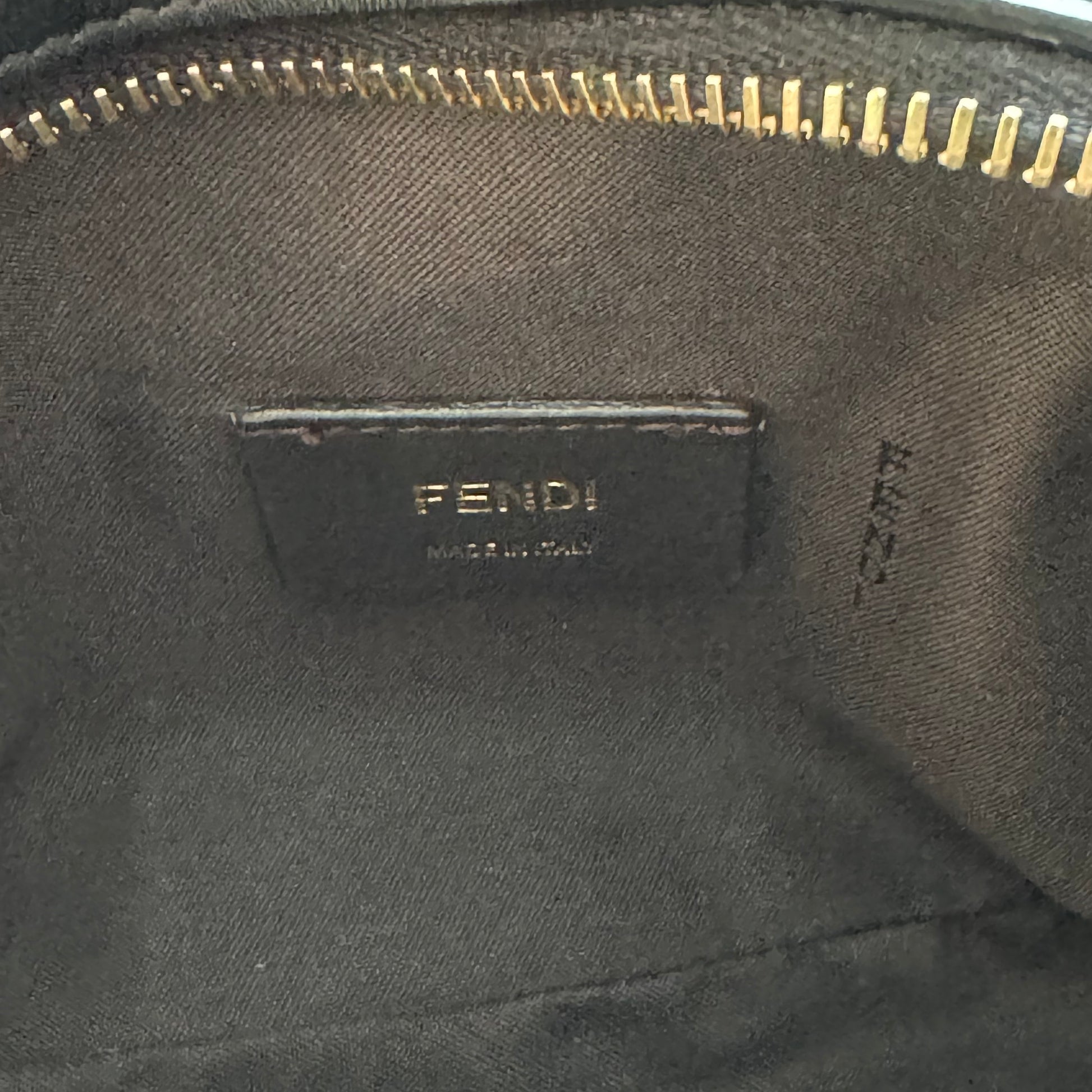 FF Logo Stamp Camera Bag Zucca Coated Canvas Mini