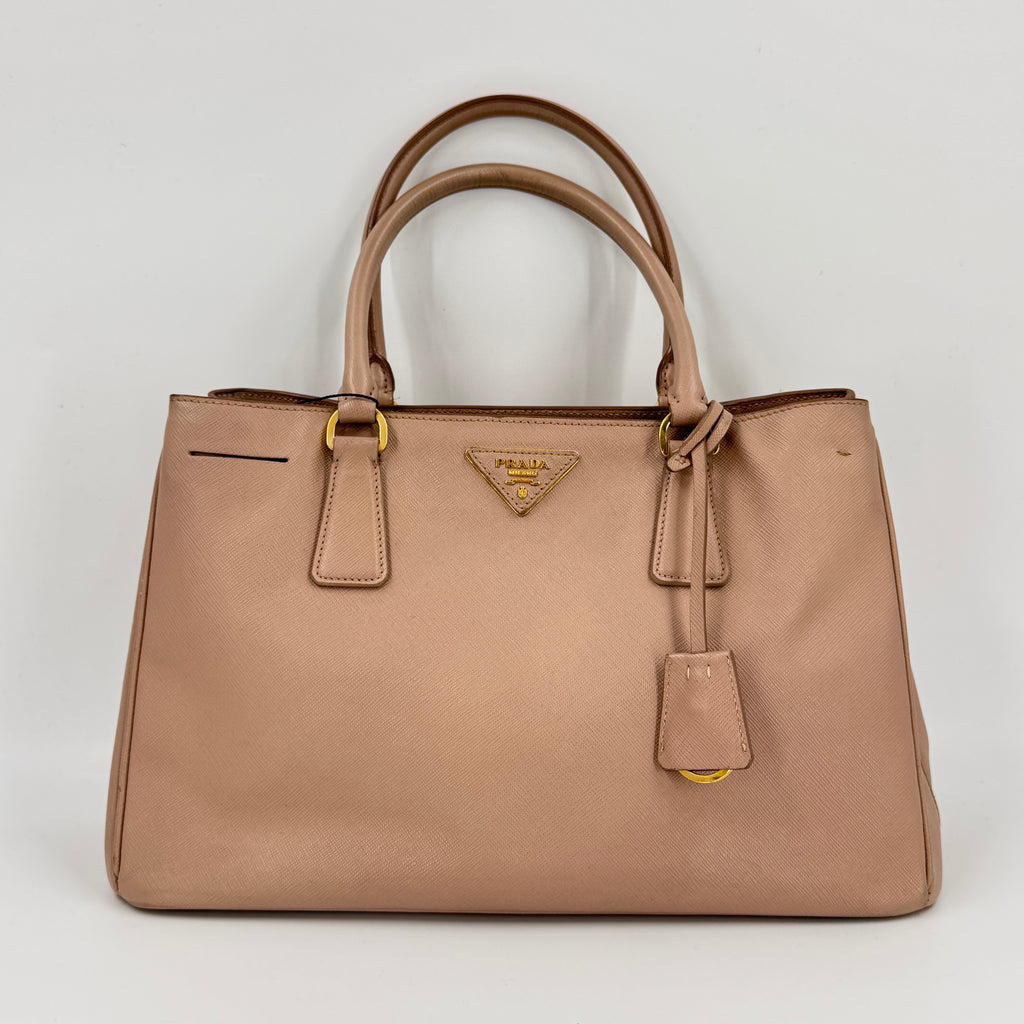 Gardener's Tote Saffiano Leather Top Handle Bag NJ