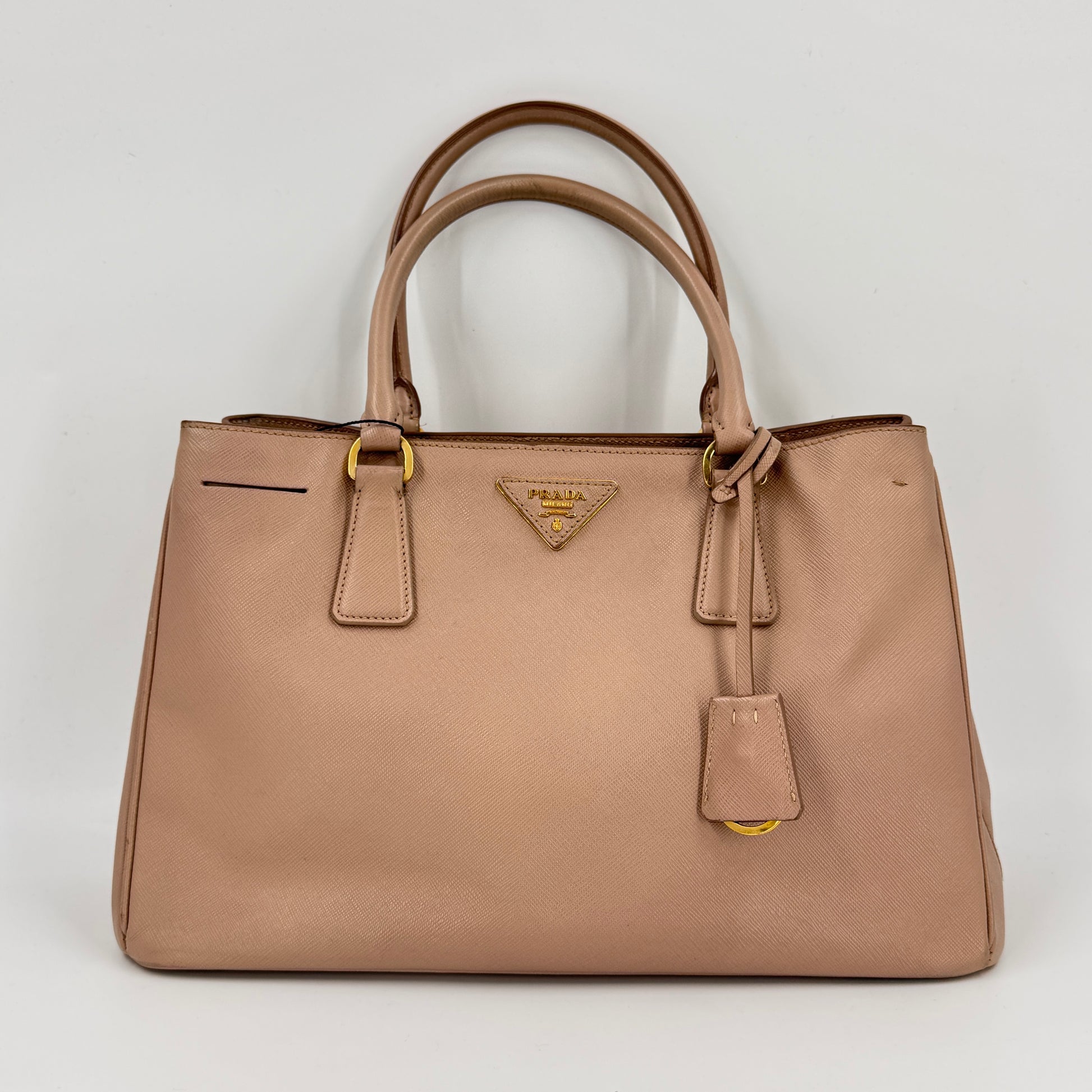 Gardener's Tote Saffiano Leather Top Handle Bag NJ