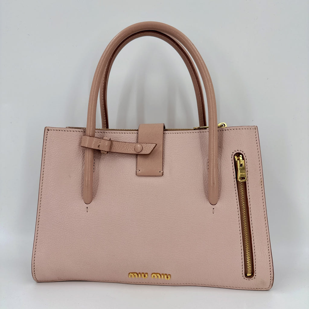 Leather Top Handle Bag NJ