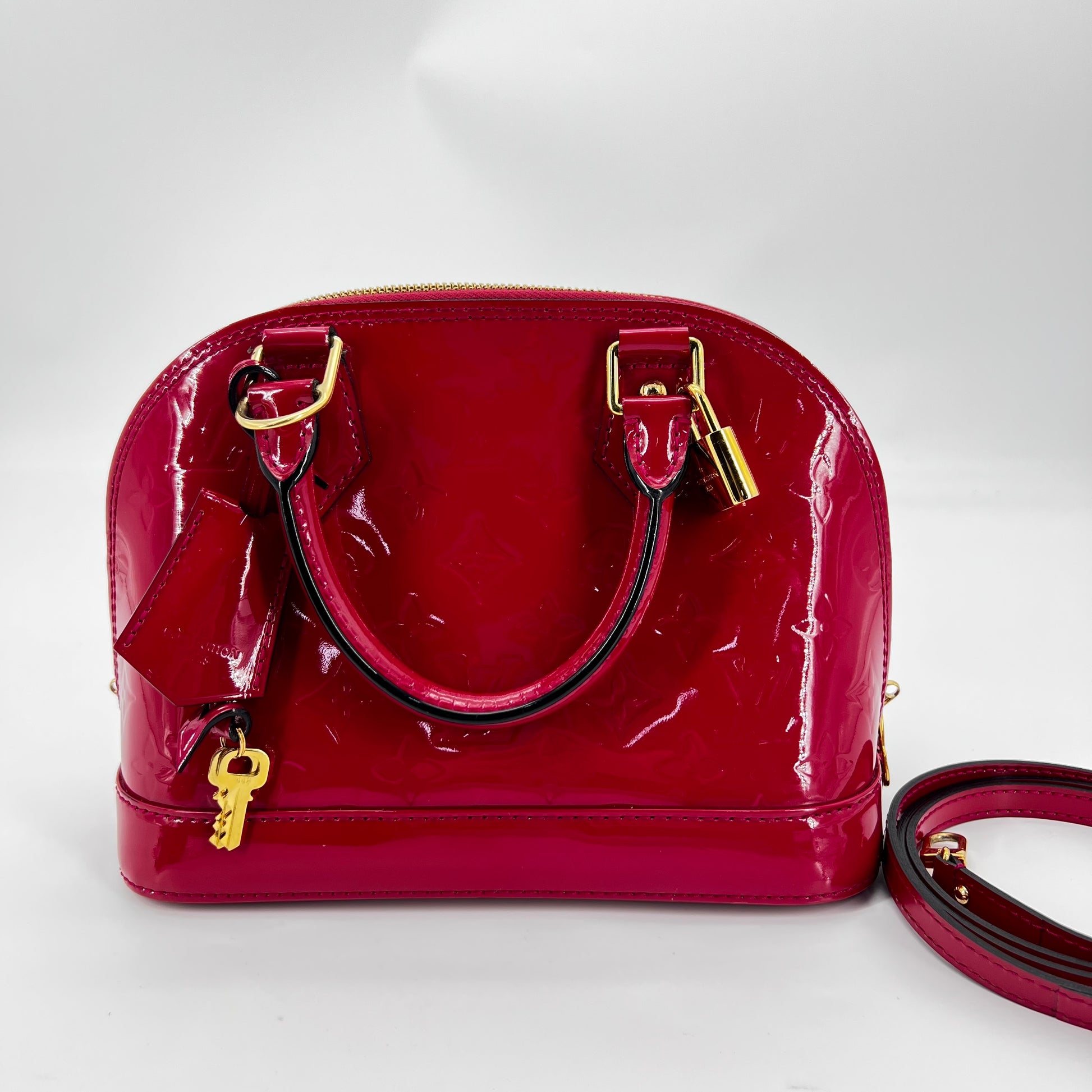 Alma Handbag Monogram Vernis BB
