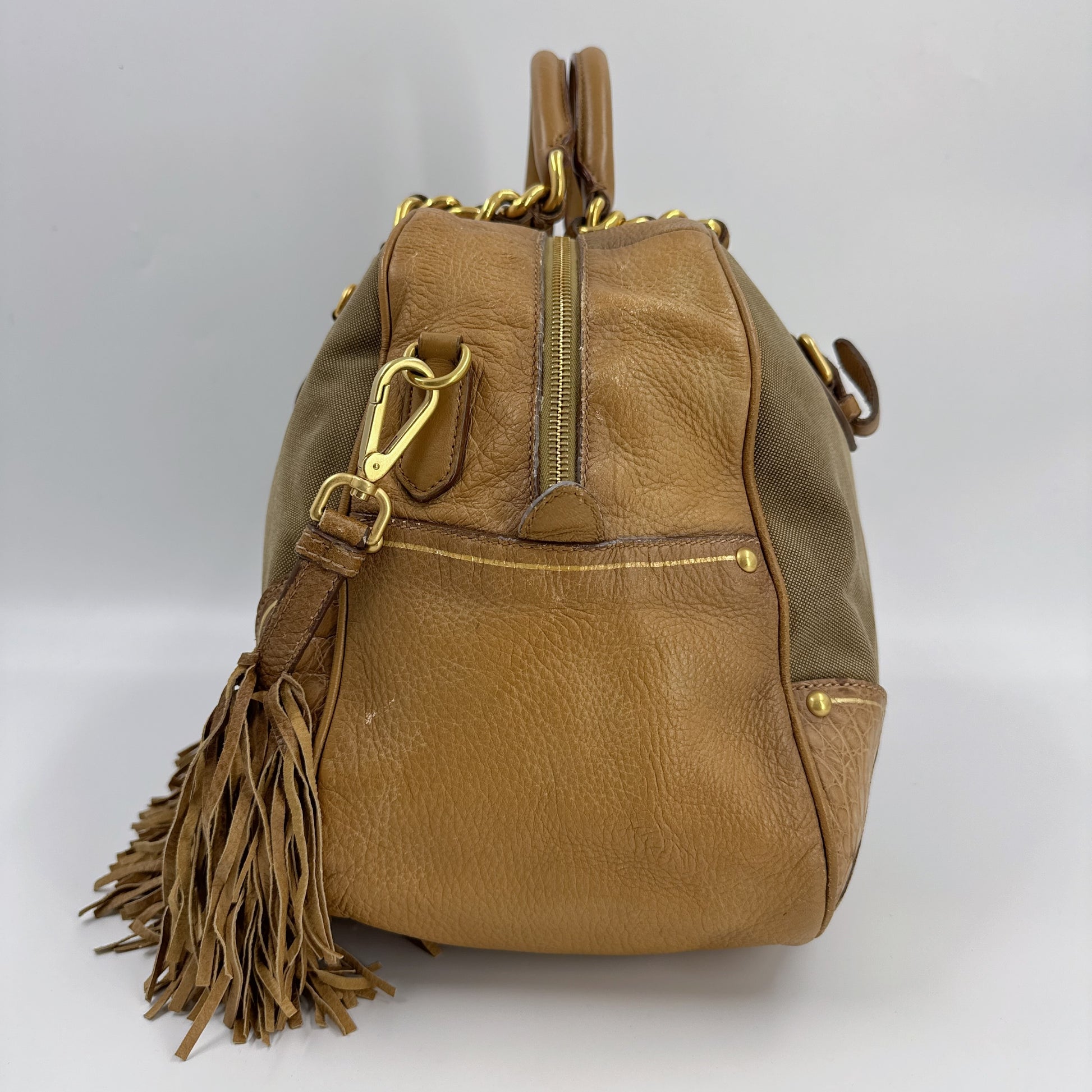 Logo Jacquard Shoulder Bag NJ