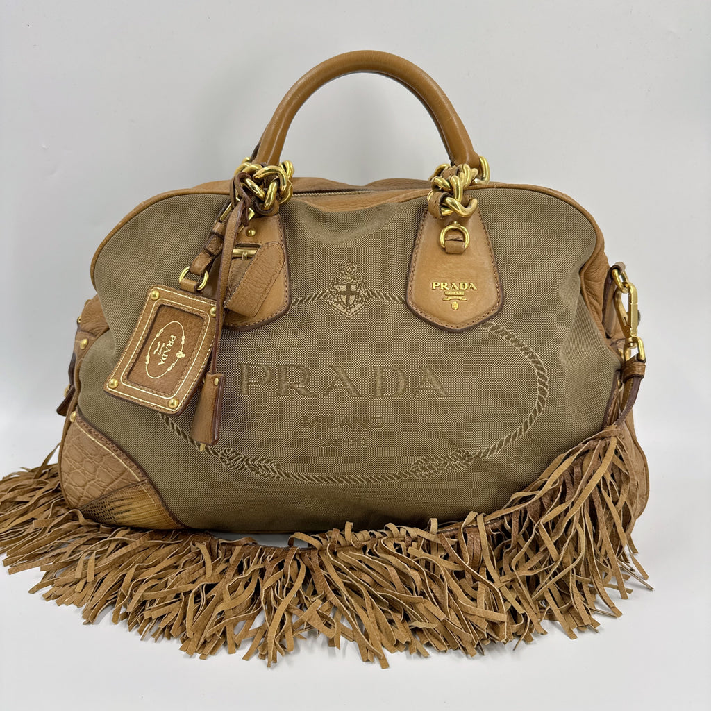 Logo Jacquard Shoulder Bag NJ