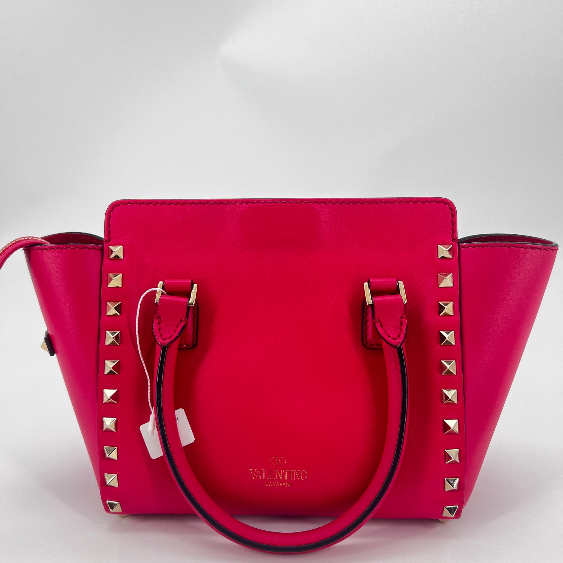 Rockstud Tote Rigid Leather Small