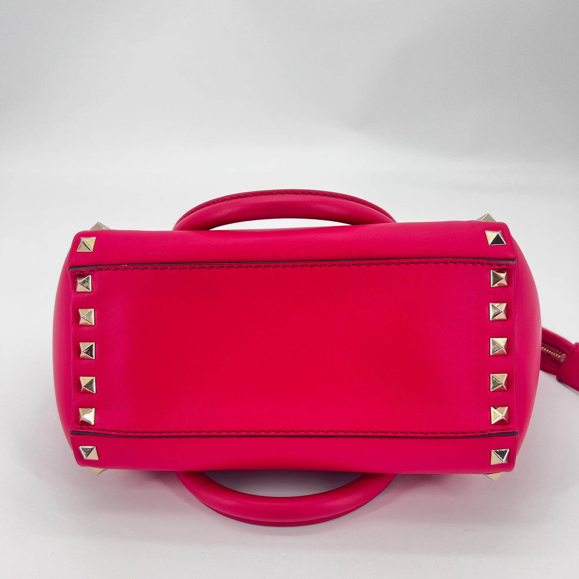 Rockstud Tote Rigid Leather Small