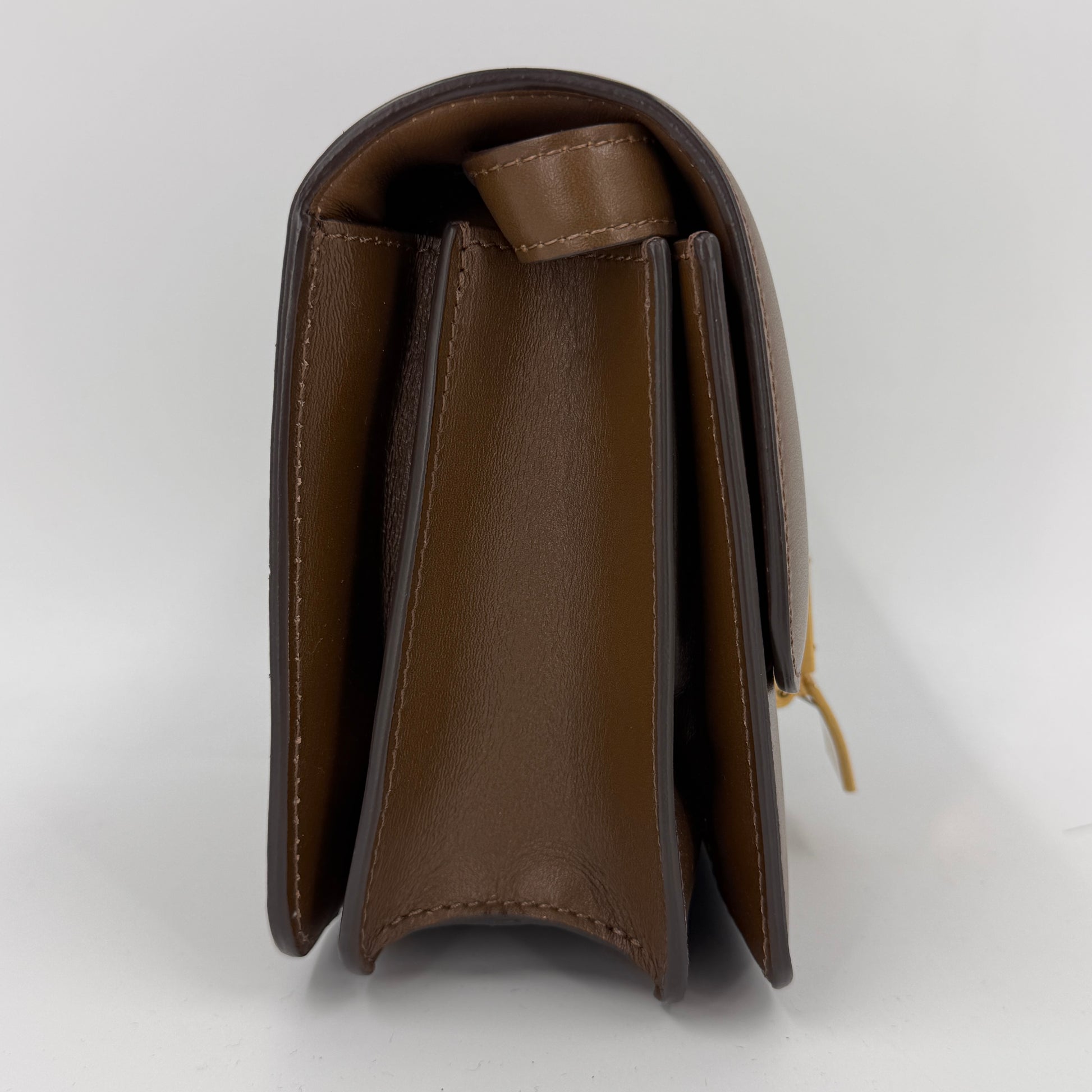 Smooth Calfskin Small Classic Box Flap Bag Camel NJ