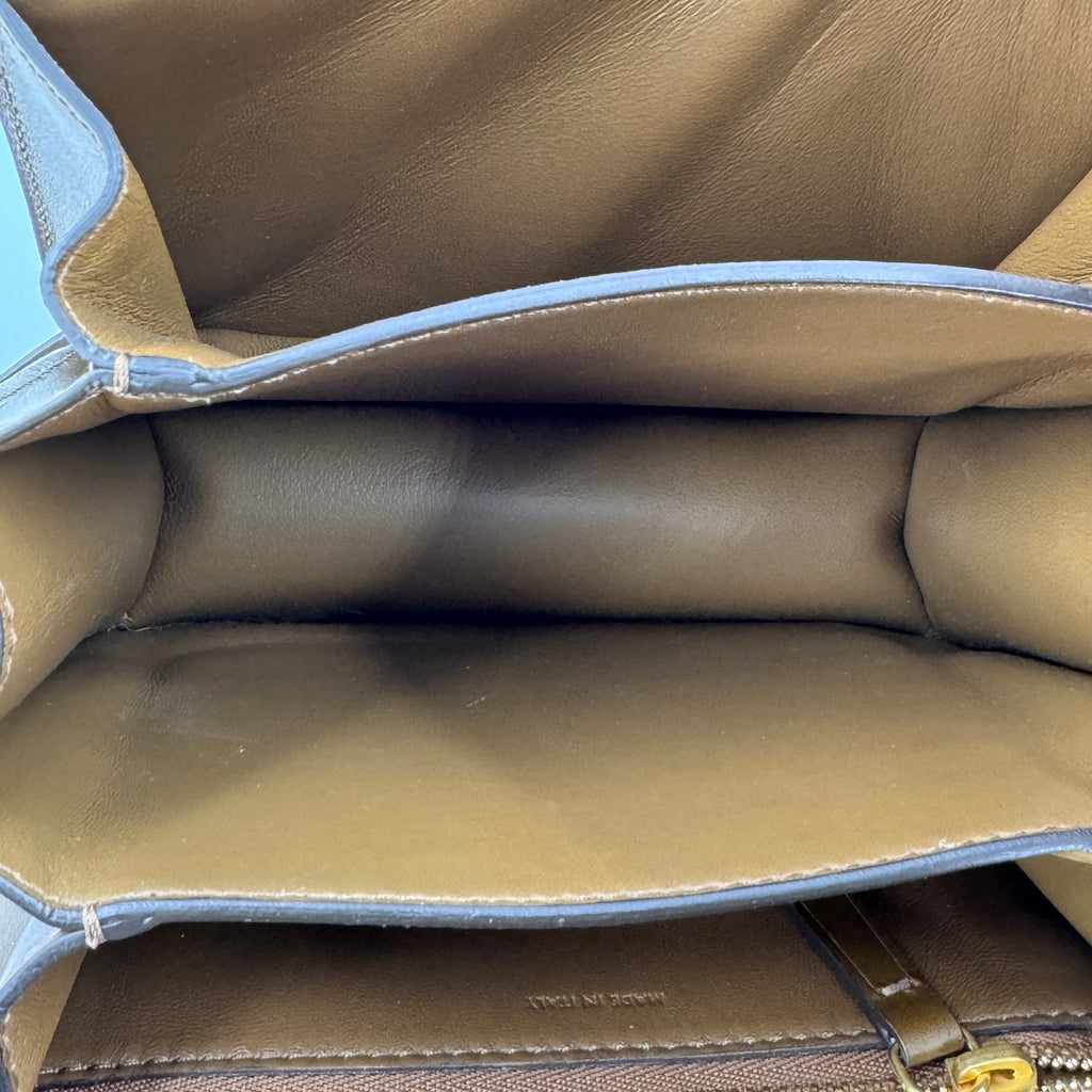 Smooth Calfskin Small Classic Box Flap Bag Camel NJ
