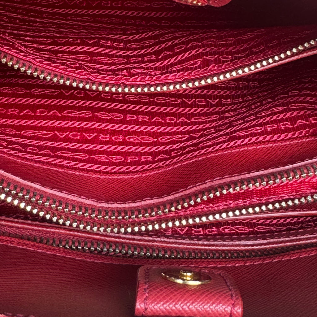 Open Promenade Bag Vernice Saffiano Leather Medium