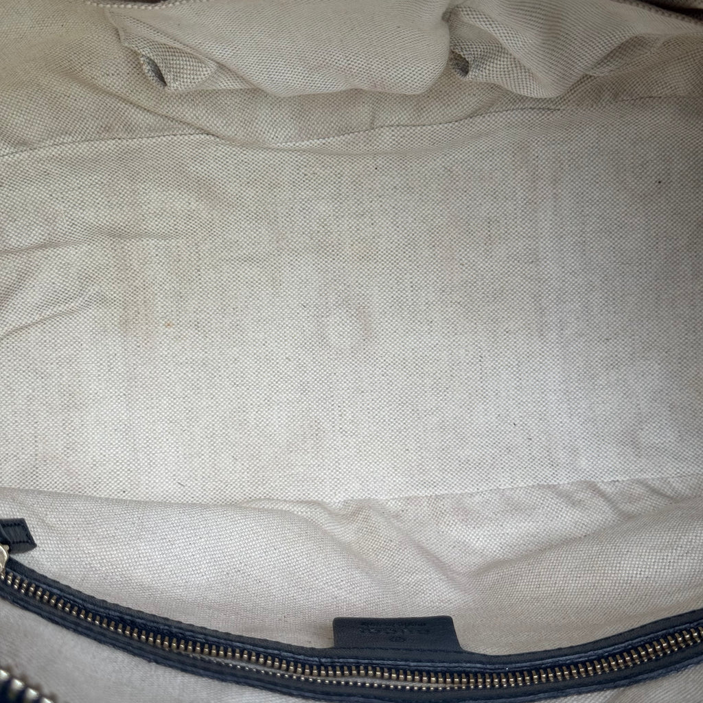 Horsebit Dome Satchel Guccissima Leather Medium Twins
