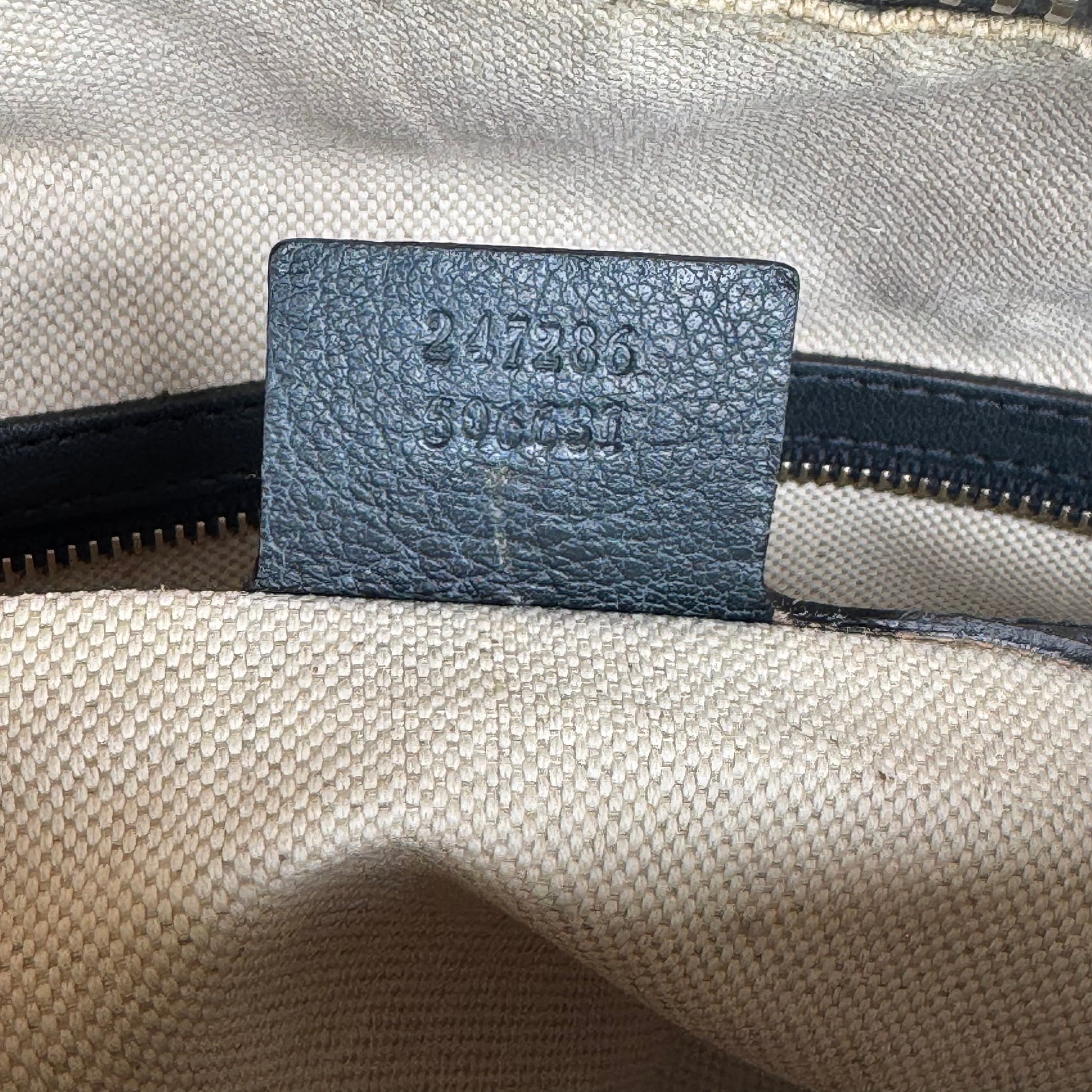 Horsebit Dome Satchel Guccissima Leather Medium Twins