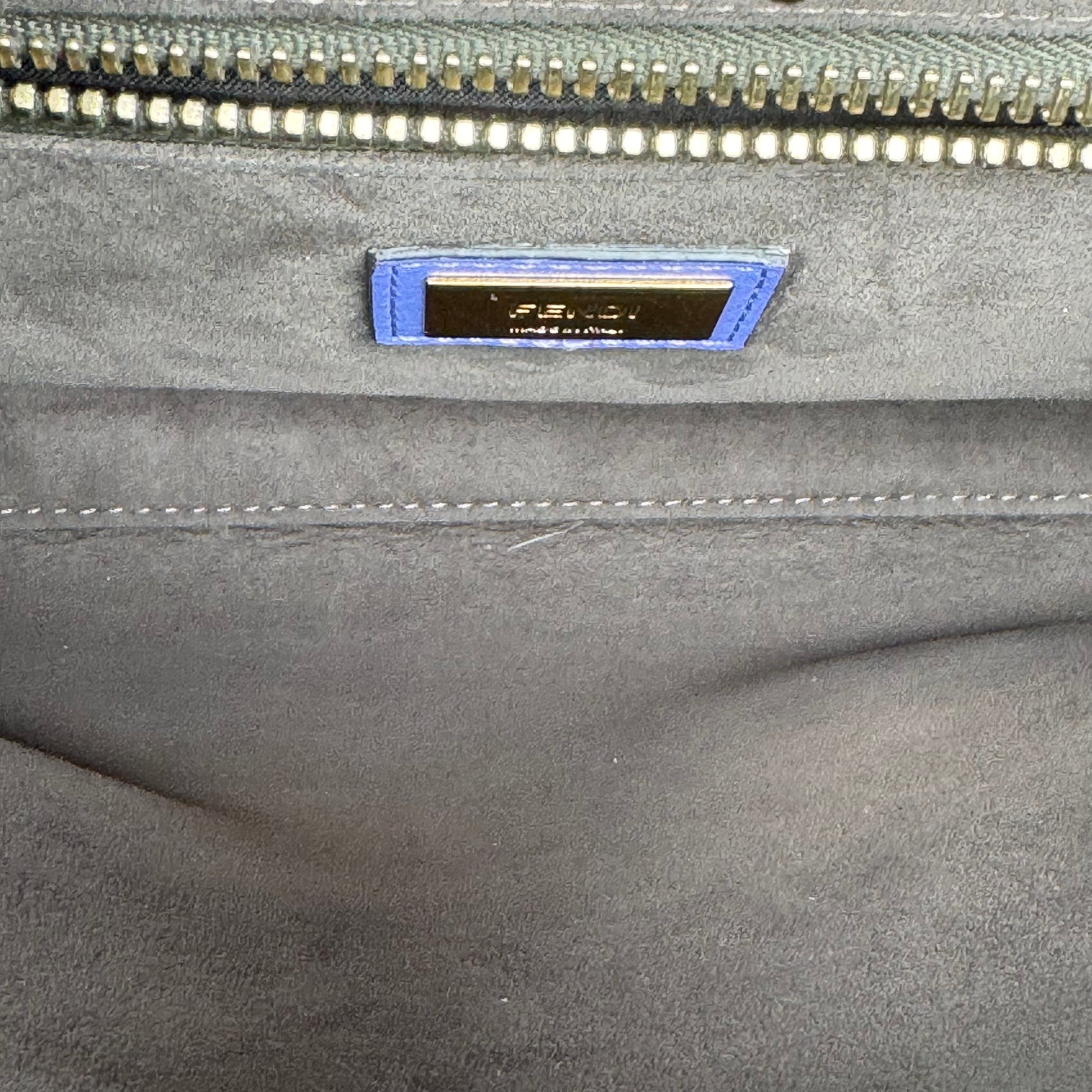 Vitello Seta Medium Peekaboo Iconic Satchel Viola Cassis