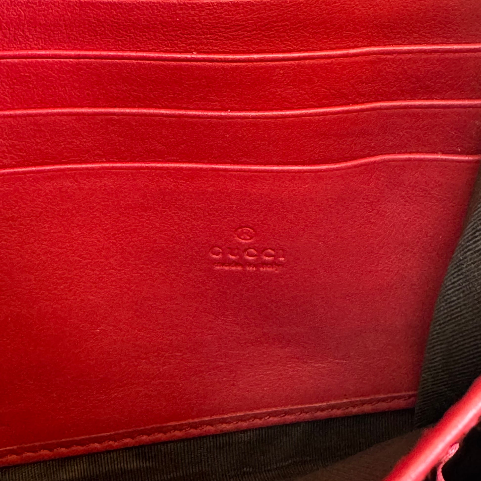 GG Supreme Monogram Mini Dionysus Chain Wallet