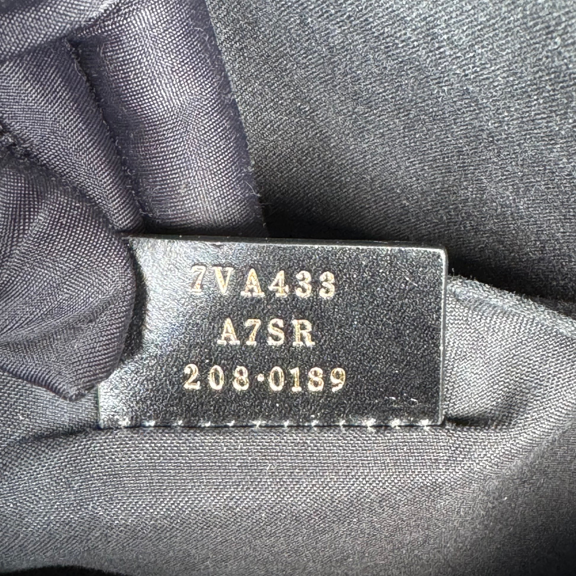 Fendi Black Leather Monster Flat Clutch