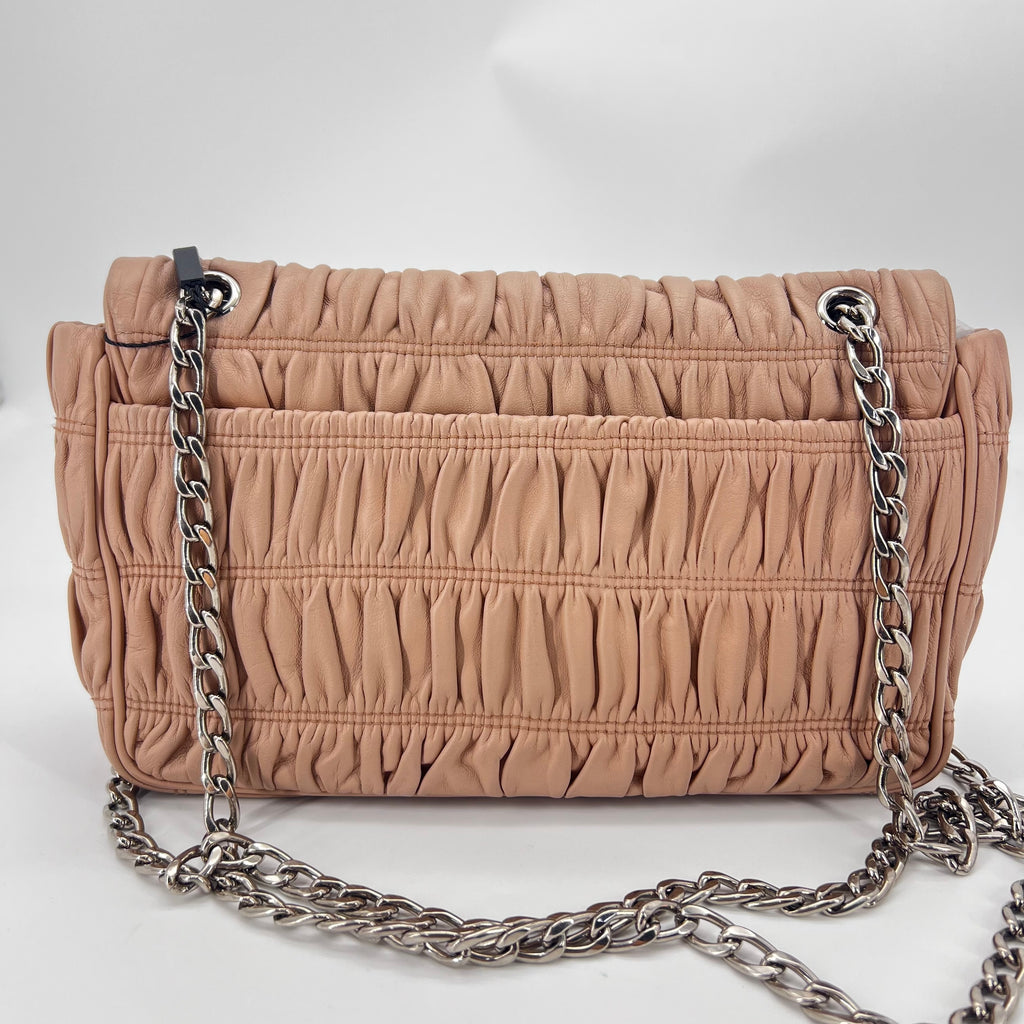 Gaufre Flap Shoulder Bag Nappa Leather Medium twins
