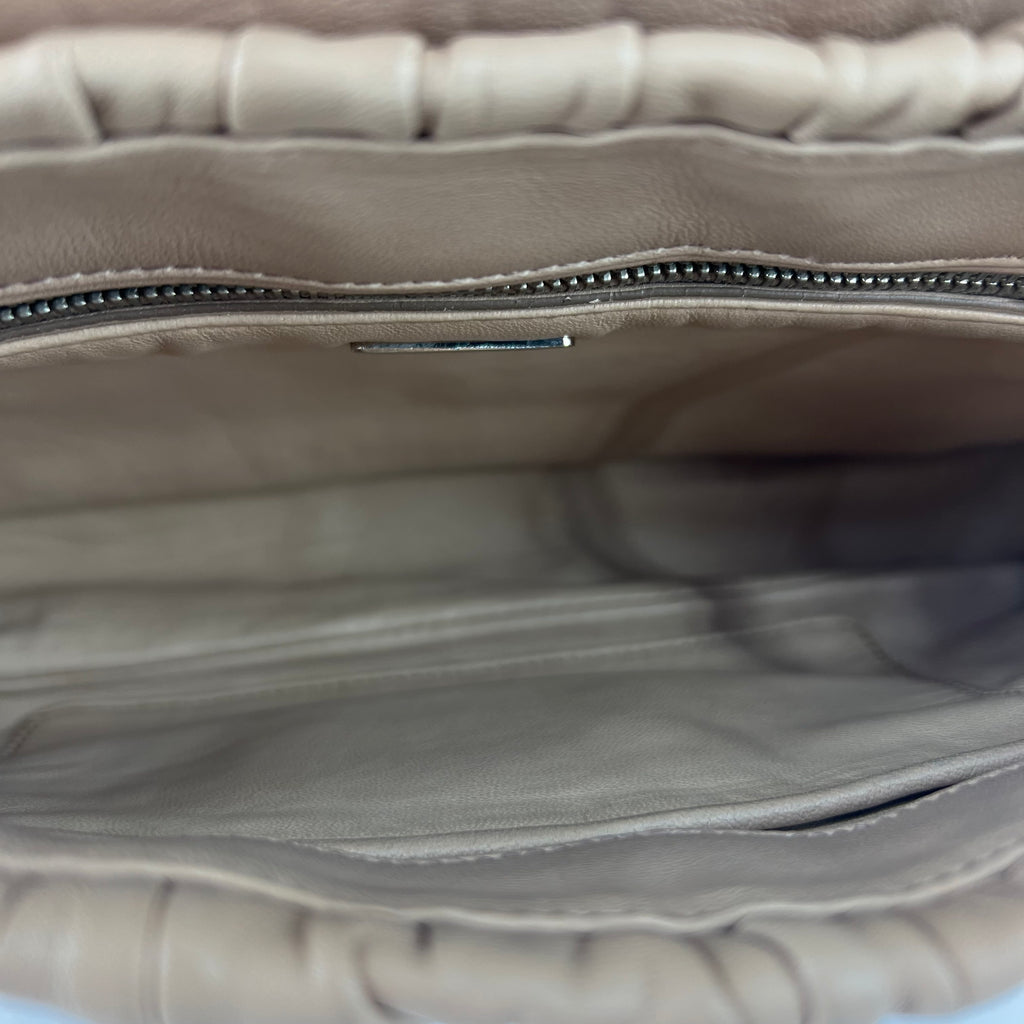 Gaufre Flap Shoulder Bag Nappa Leather Medium twins