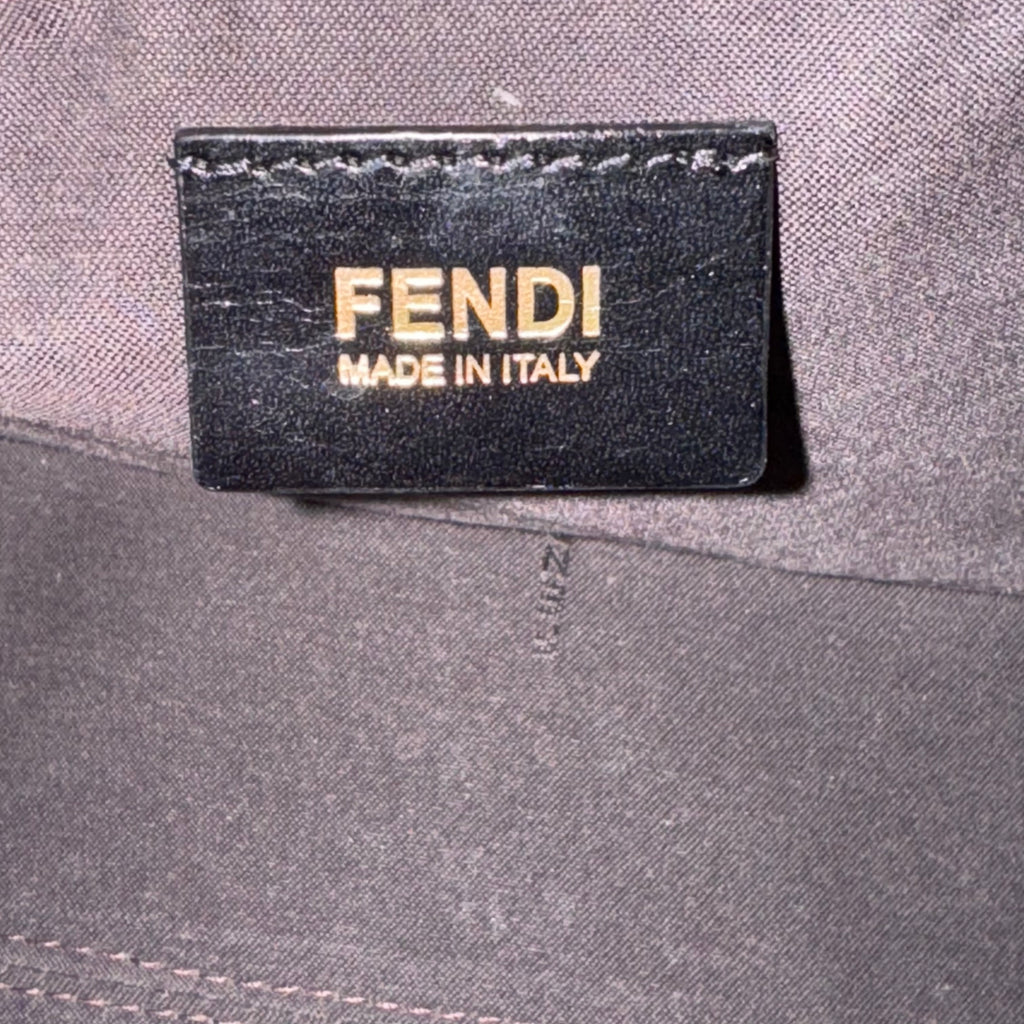 Fendi  Zucchino Spalmati Forever Boston Moro Black