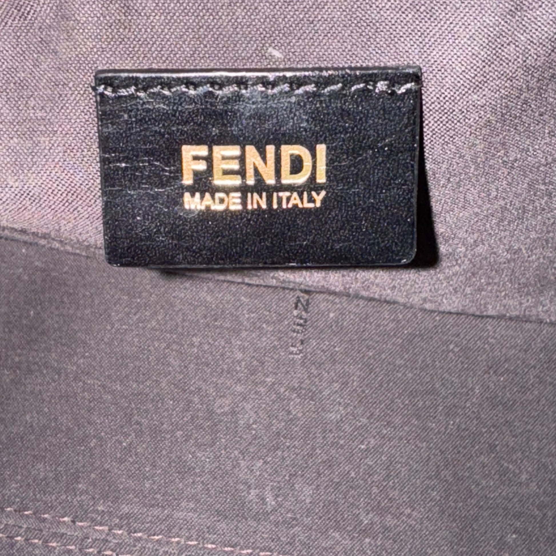 Fendi  Zucchino Spalmati Forever Boston Moro Black