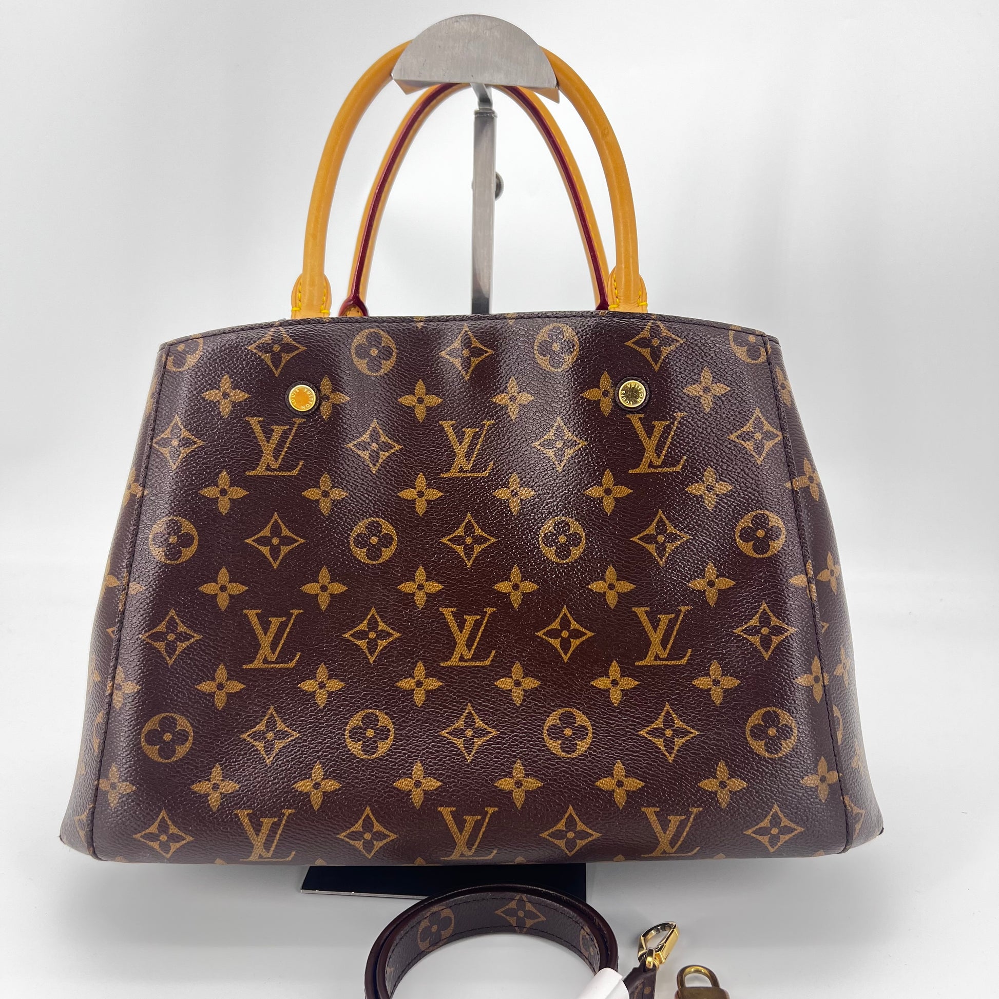 Montaigne Handbag Monogram Canvas MM twins