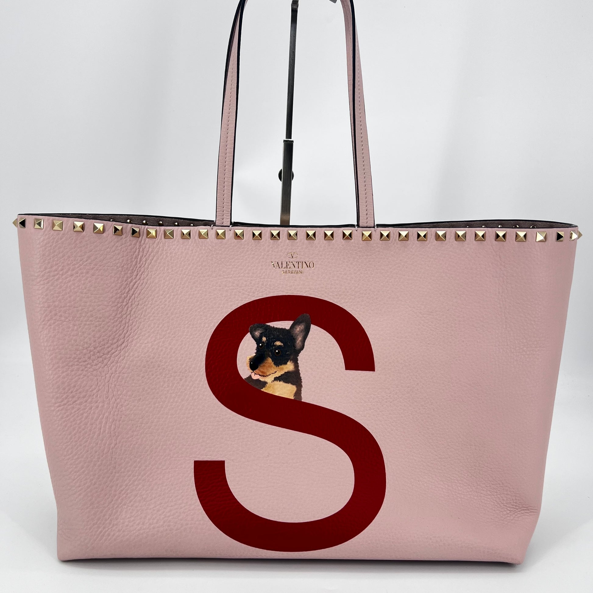 Rockstud Pet Customizable Tote Bag - twins