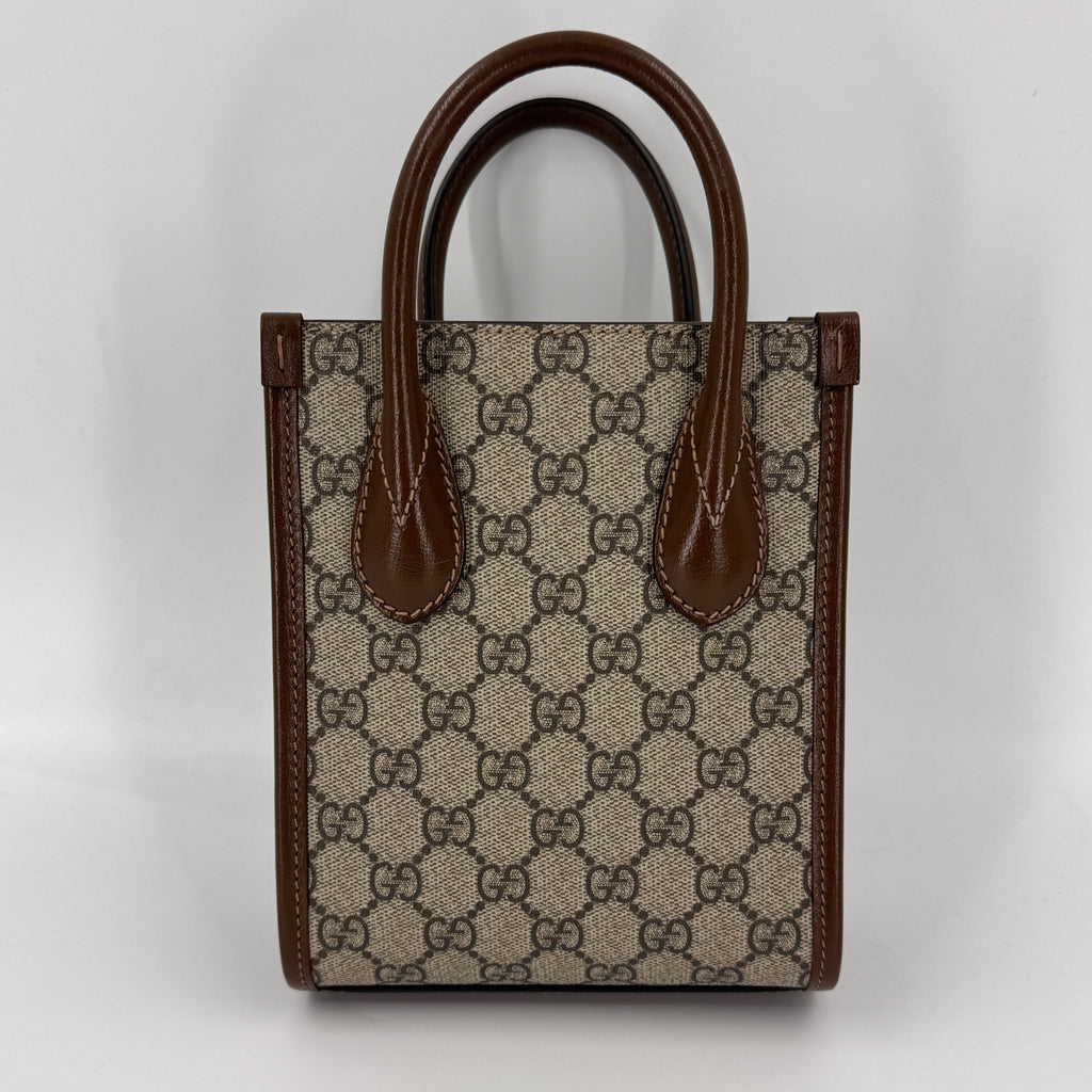 GUCCI Interlocking G Mini Tote Shoulder Bag NJ