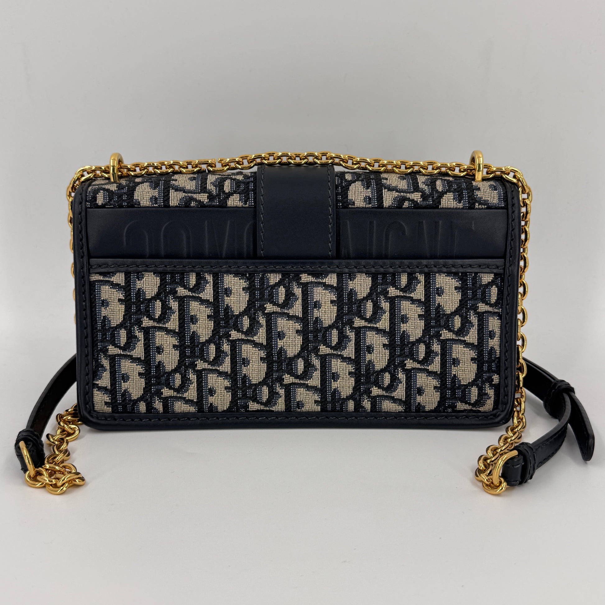 Montaigne Chain Flap Bag Oblique Canvas NJ