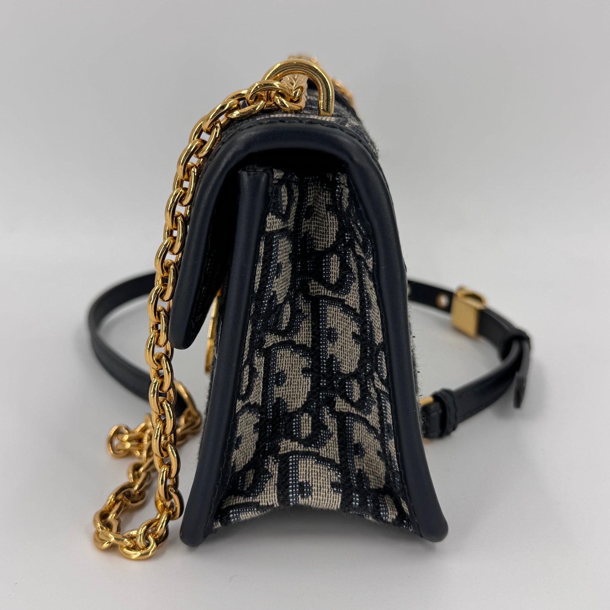 Montaigne Chain Flap Bag Oblique Canvas NJ
