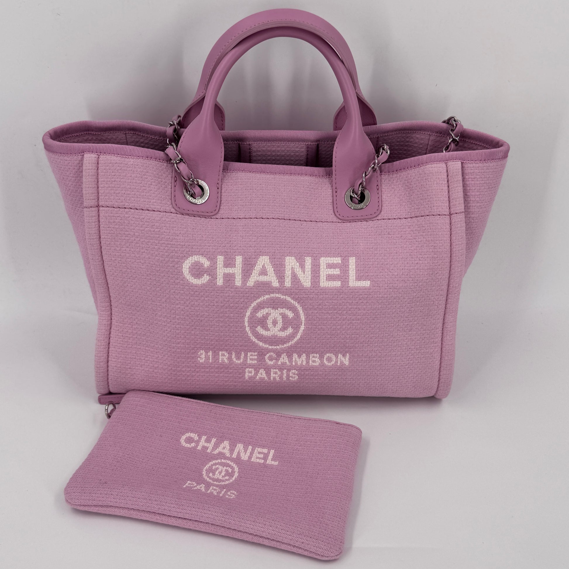 Mixed Fibers Small Deauville Tote Pink NJ