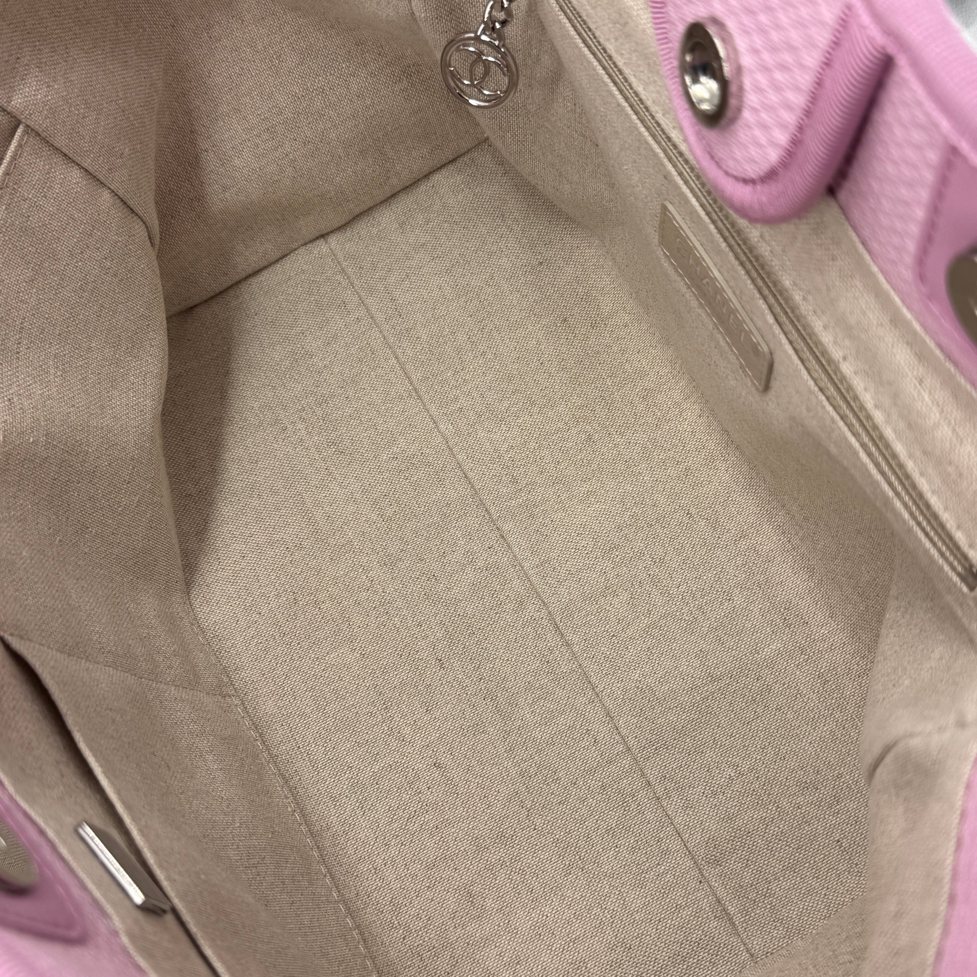 Mixed Fibers Small Deauville Tote Pink NJ