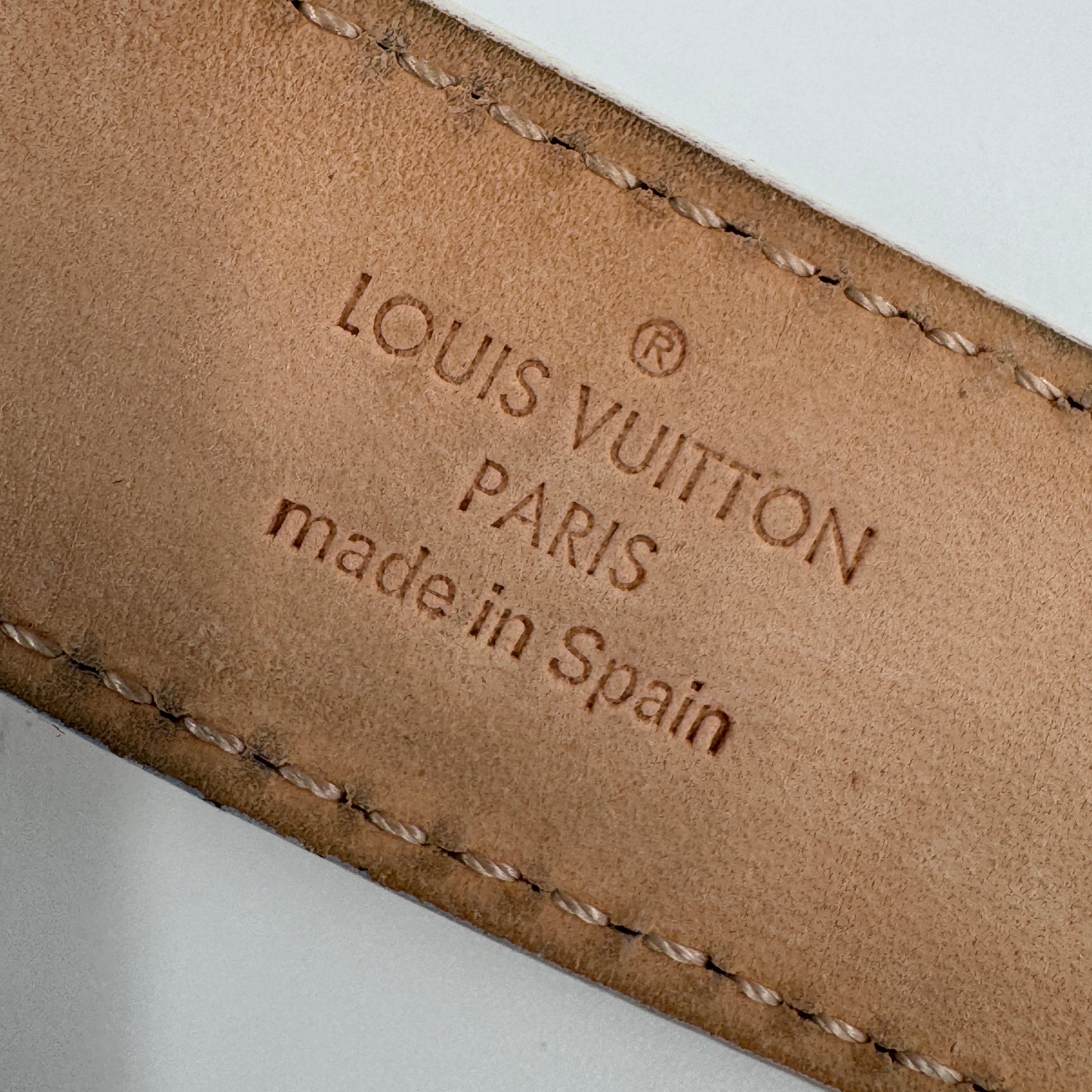 Monogram Multicolor Belt White Red NJ