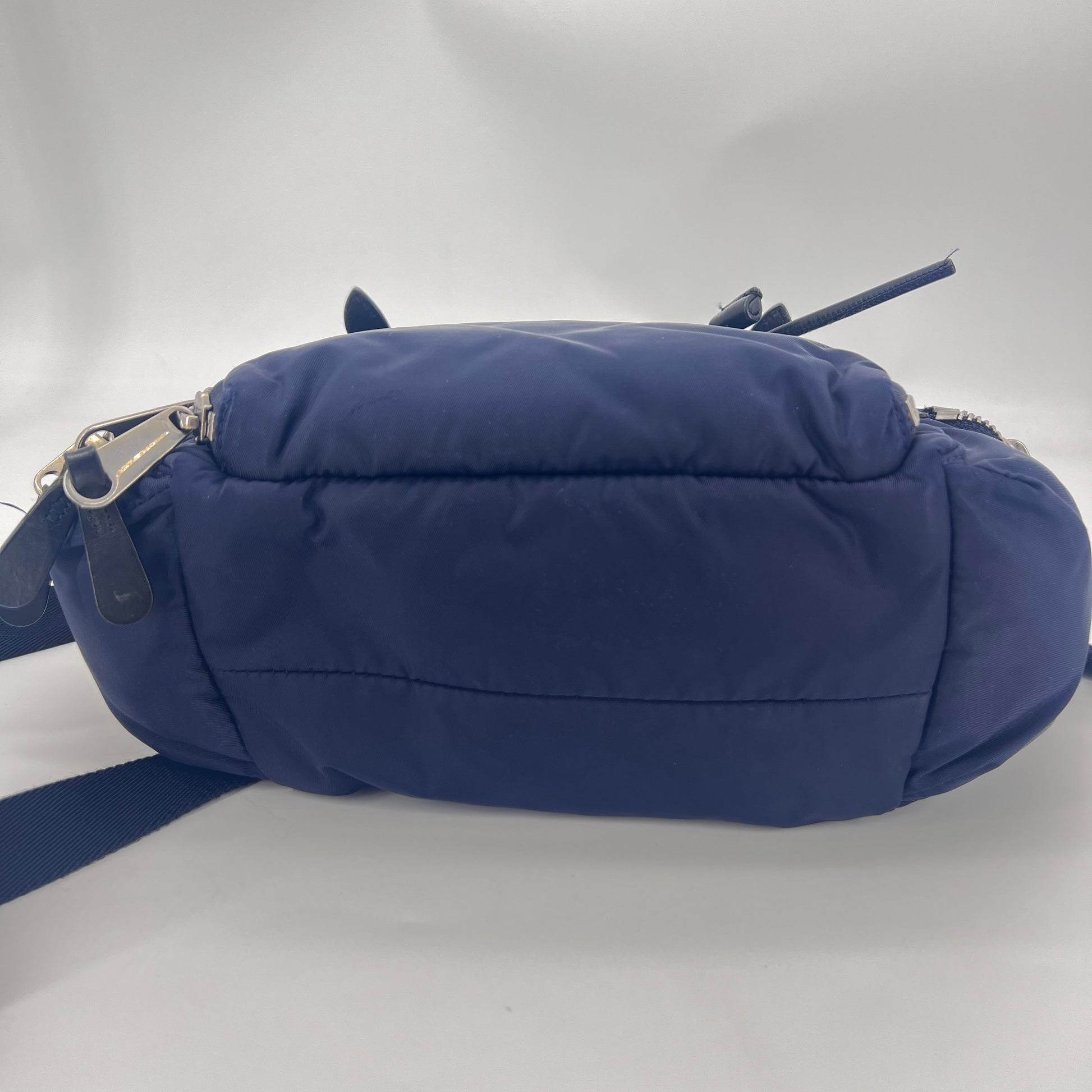 Nylon Leather-Trimmed Backpack - twins