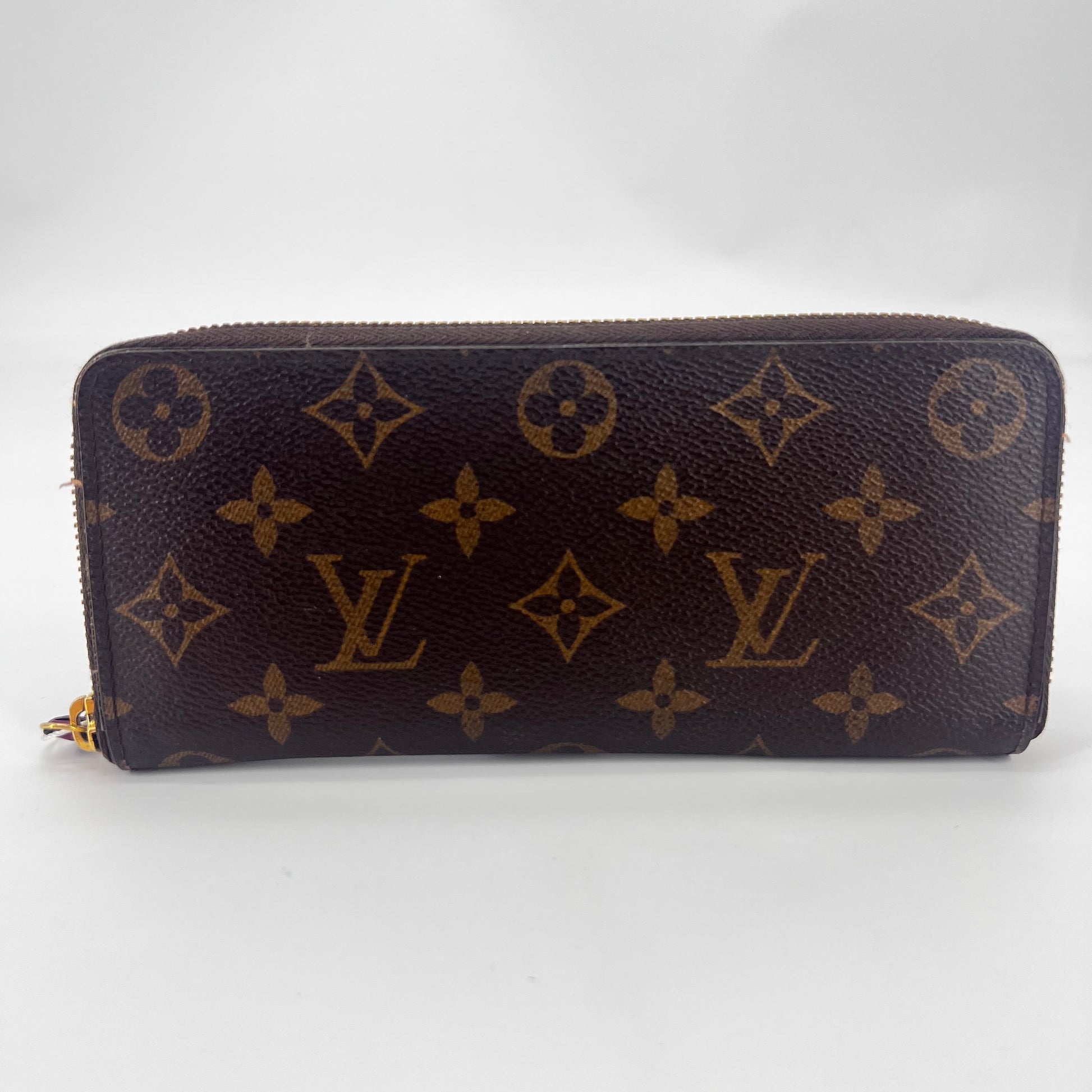 LV Monogram Coated Canvas Clemence Wallet - twins