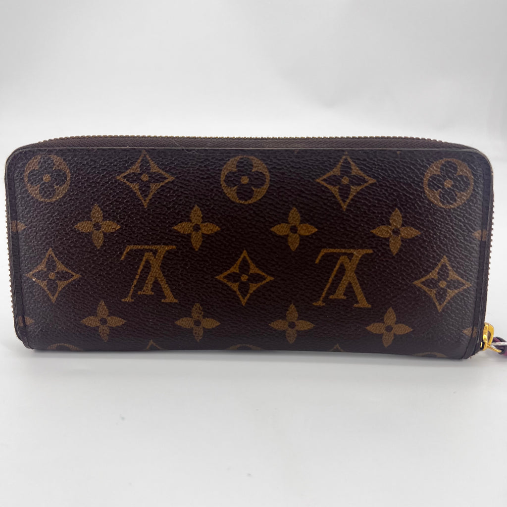 LV Monogram Coated Canvas Clemence Wallet - twins