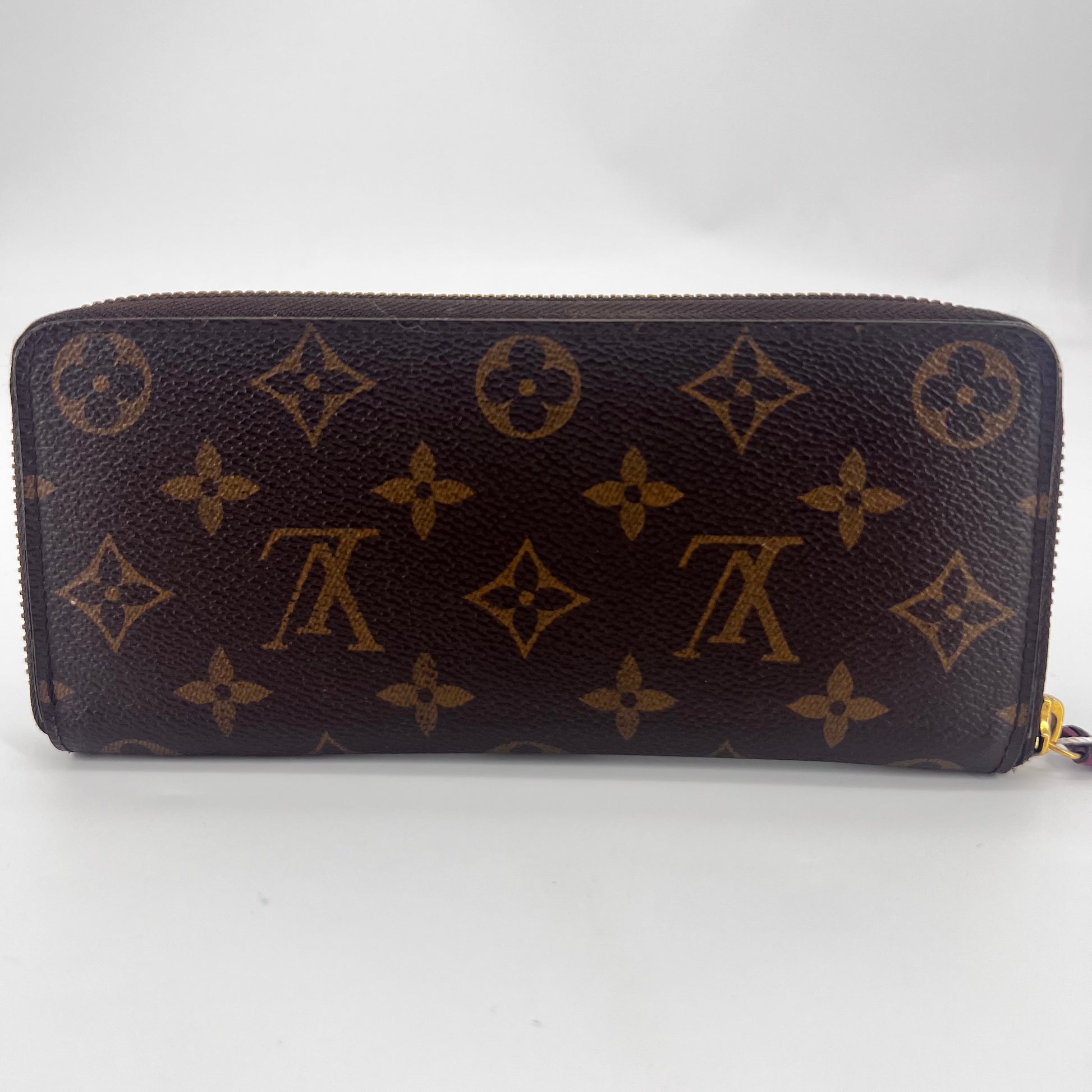 LV Monogram Coated Canvas Clemence Wallet - twins