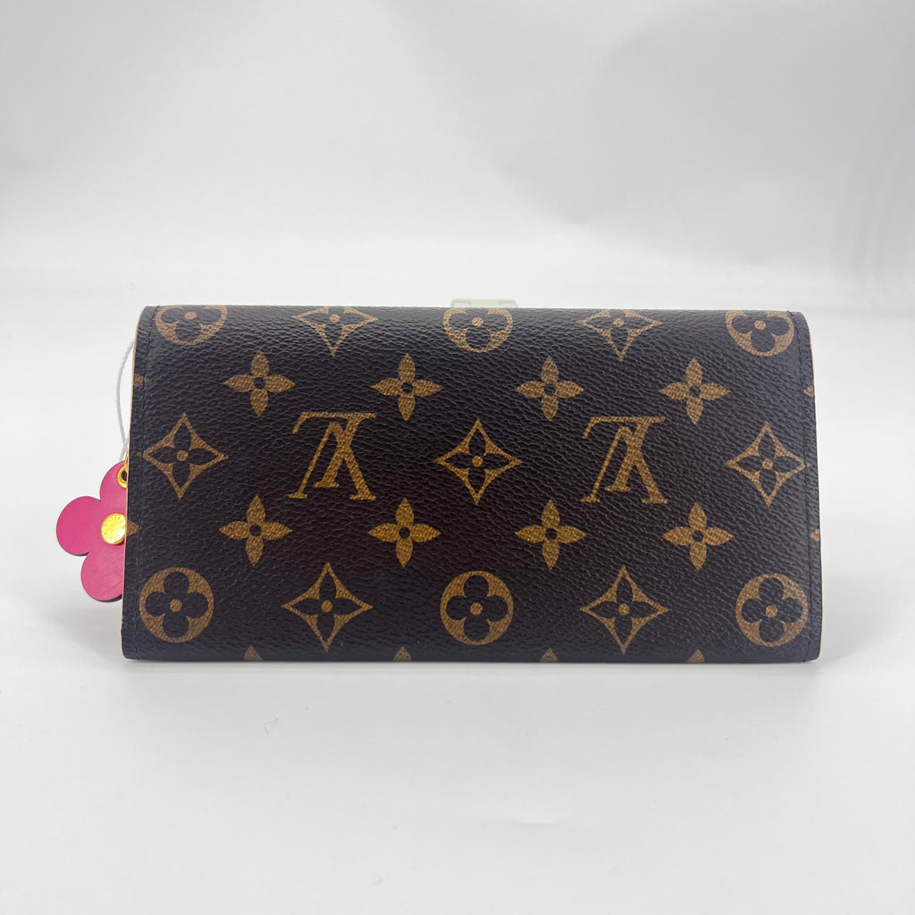 Emilie Wallet Limited Edition Bloom Flower Monogram Canvas - twins