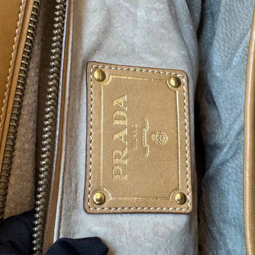 Enameled Metal Top Handle Bag