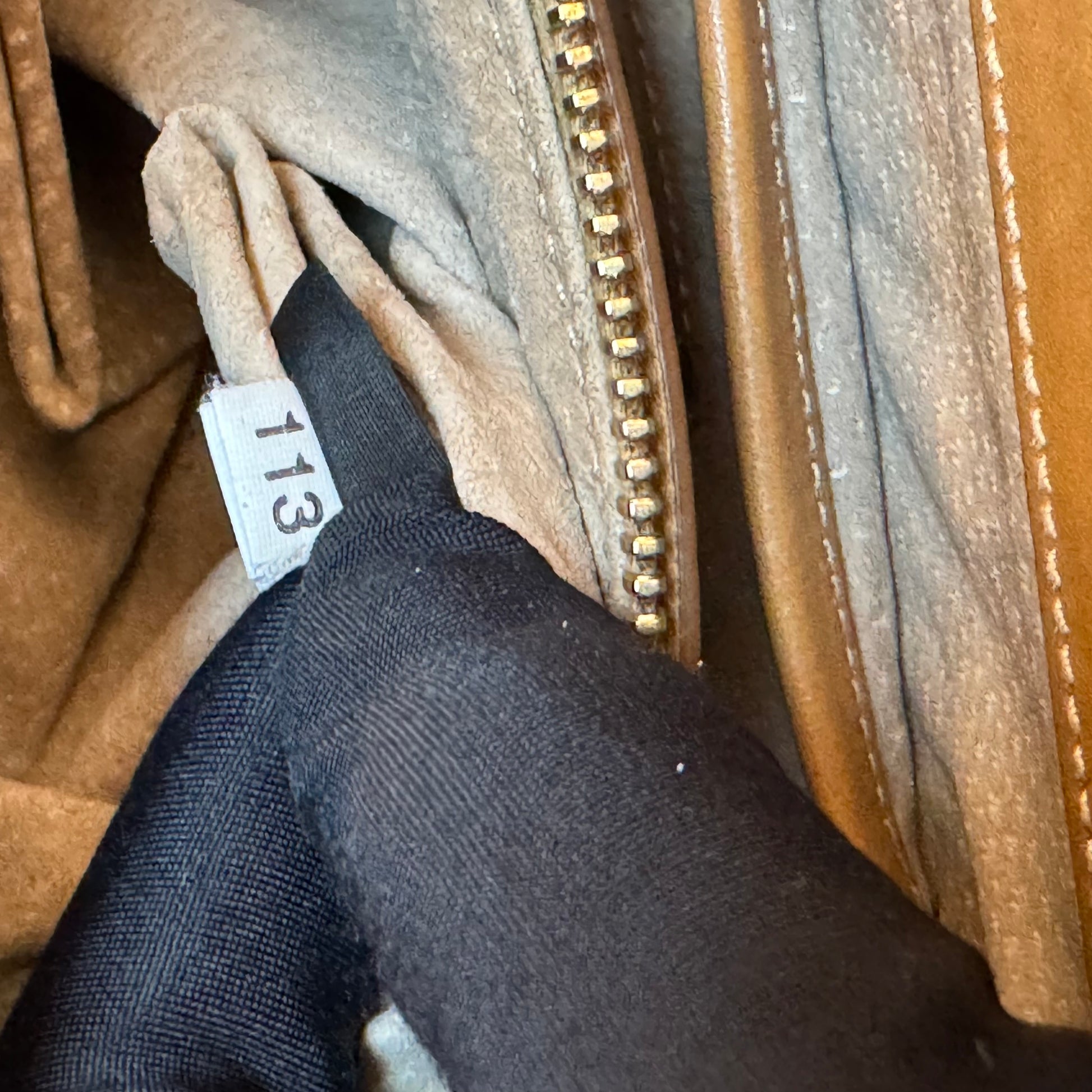 Enameled Metal Top Handle Bag