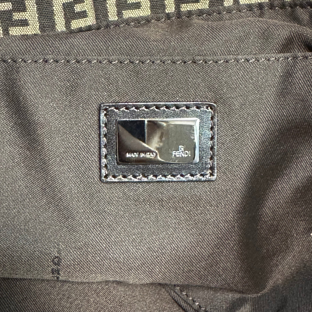 Leather-Trimmed Zucchino Tote