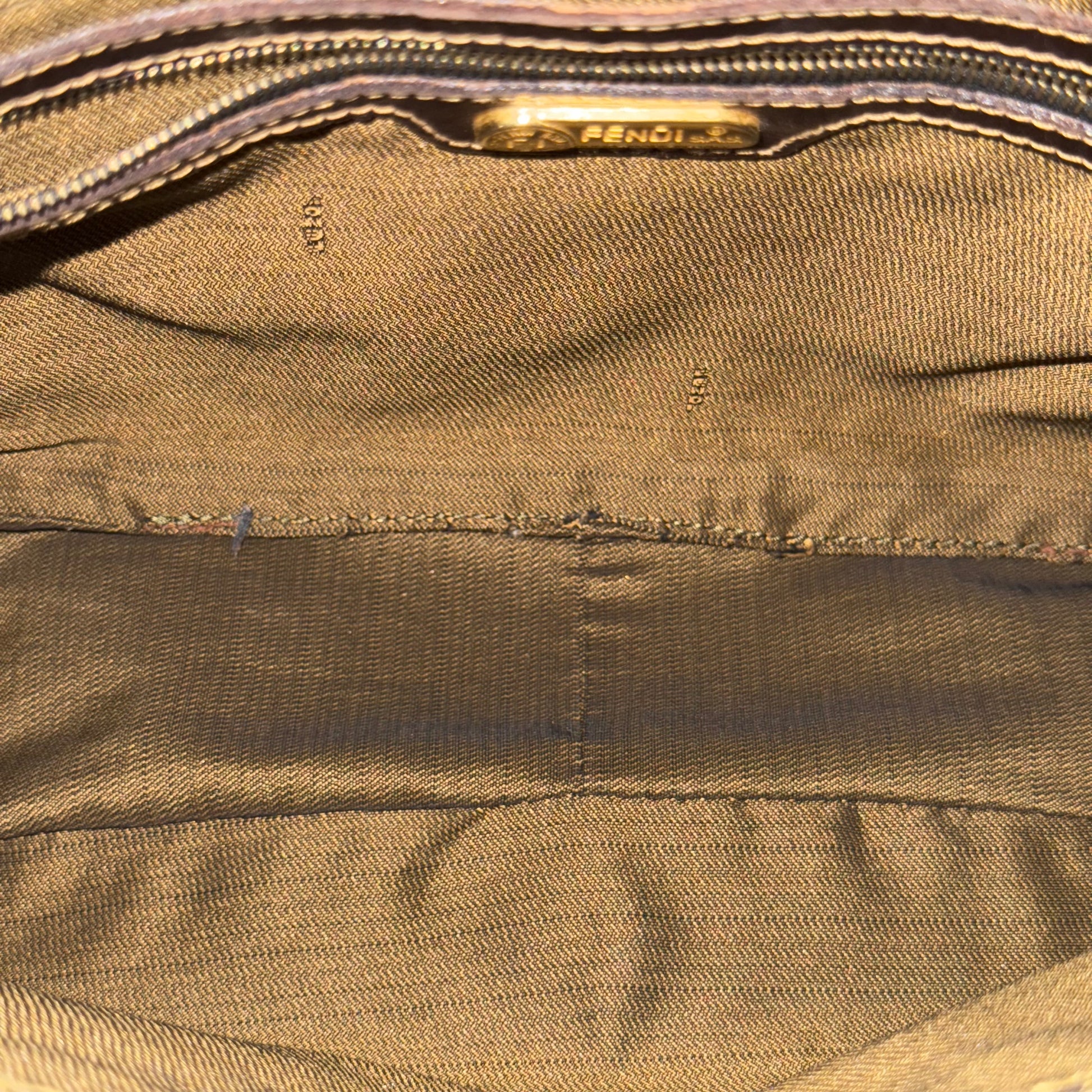 Mini Baguette Zucca Canvas Shoulder Bag