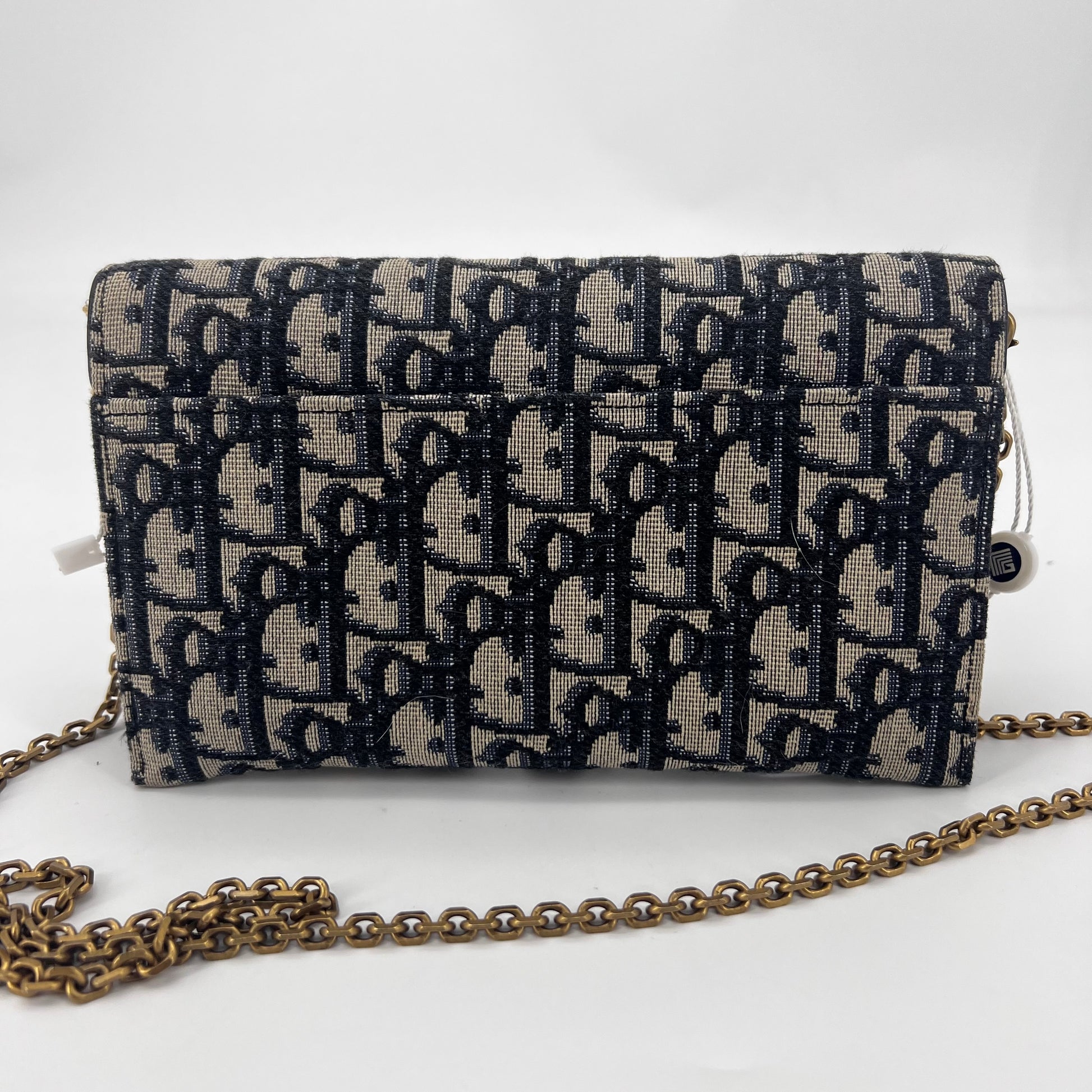 Saddle Chain Wallet Oblique Canvas - twins