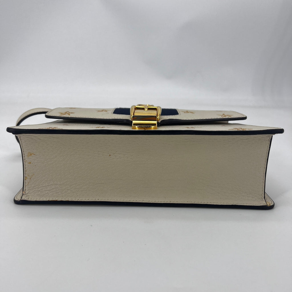 Sylvie Top Handle Bag Printed Leather Mini Twins