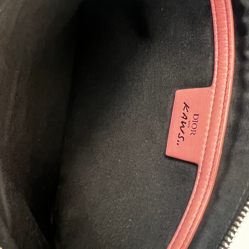 KAWS Zip Pouch Embossed Leather Twins