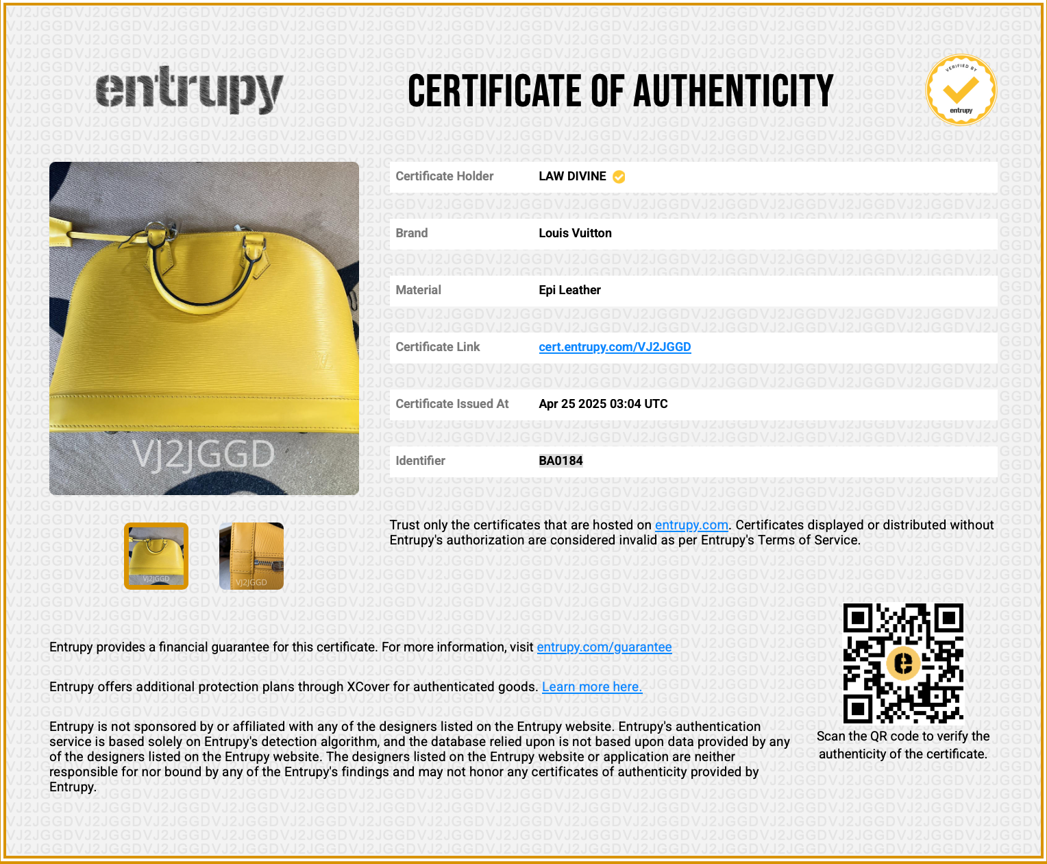 Alma Handbag Epi Leather PM