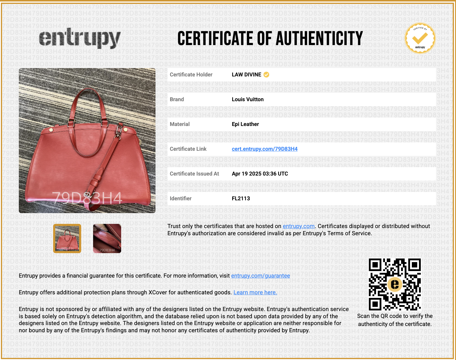 Brea Handbag Epi Leather MM