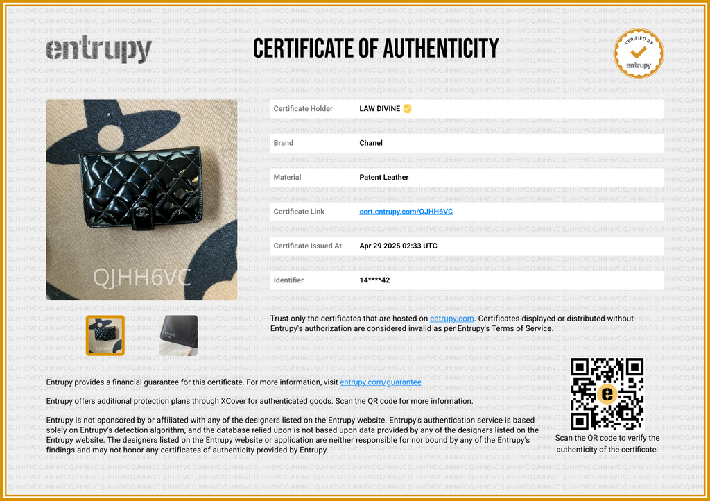 Quilted Pattern Leather Wallet