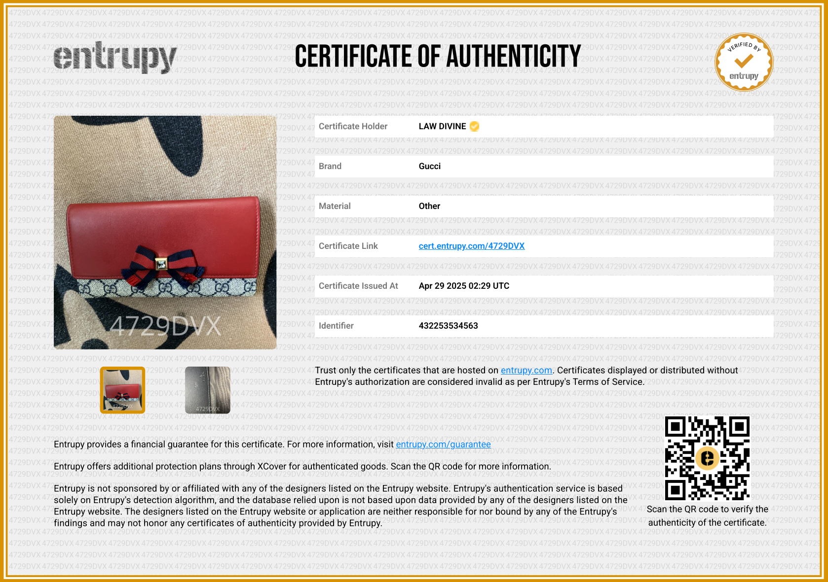 GG Continental Vermelha Wallet